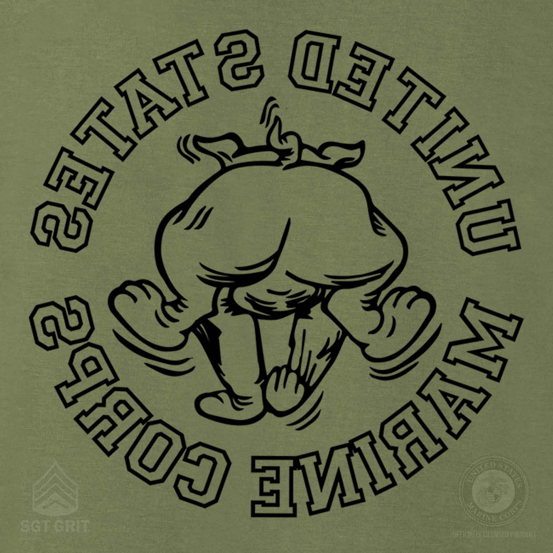 Marine Corps Bulldog Mascot Graphic T-shirt - Image 13