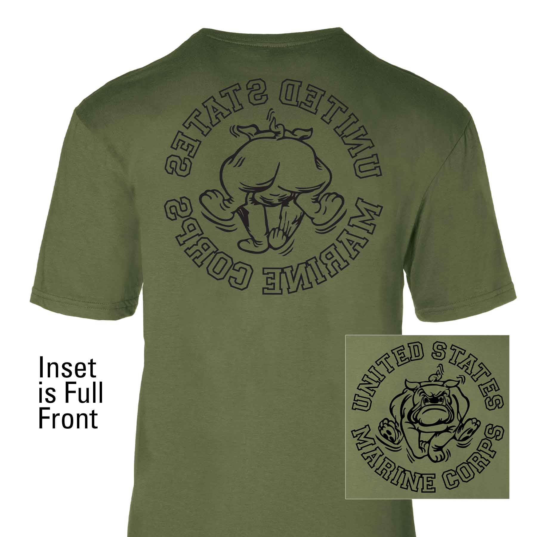 Marine Corps Bulldog Mascot Graphic T-shirt - Image 8