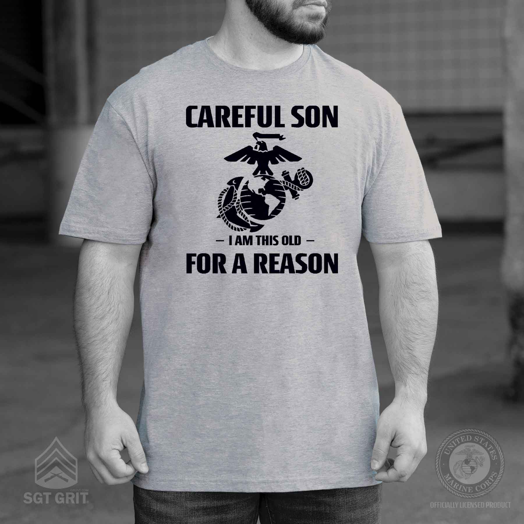 Marine Graphic 'Careful Son' Short-Sleeve T-shirt - Image 2