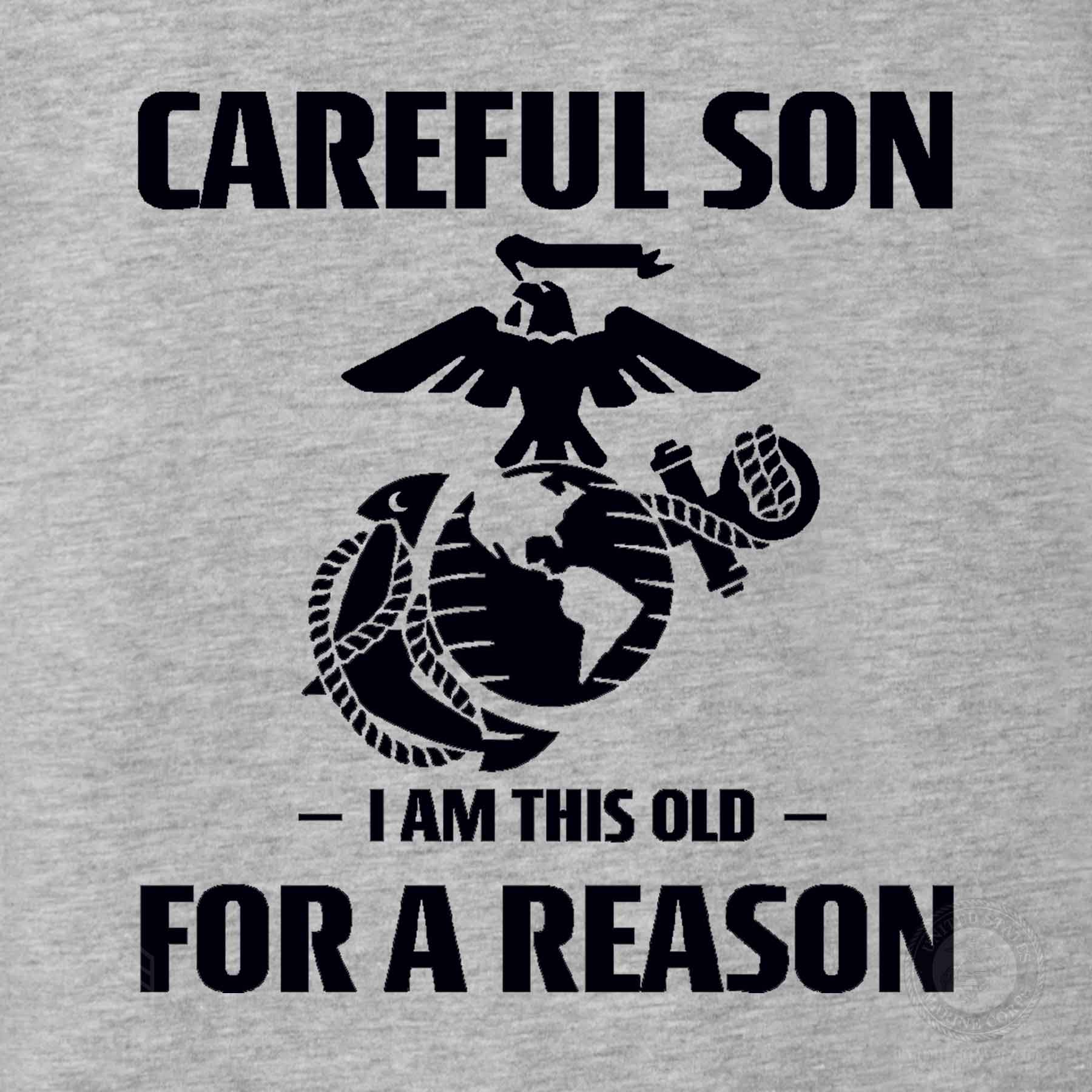 Marine Graphic 'Careful Son' Short-Sleeve T-shirt - Image 4