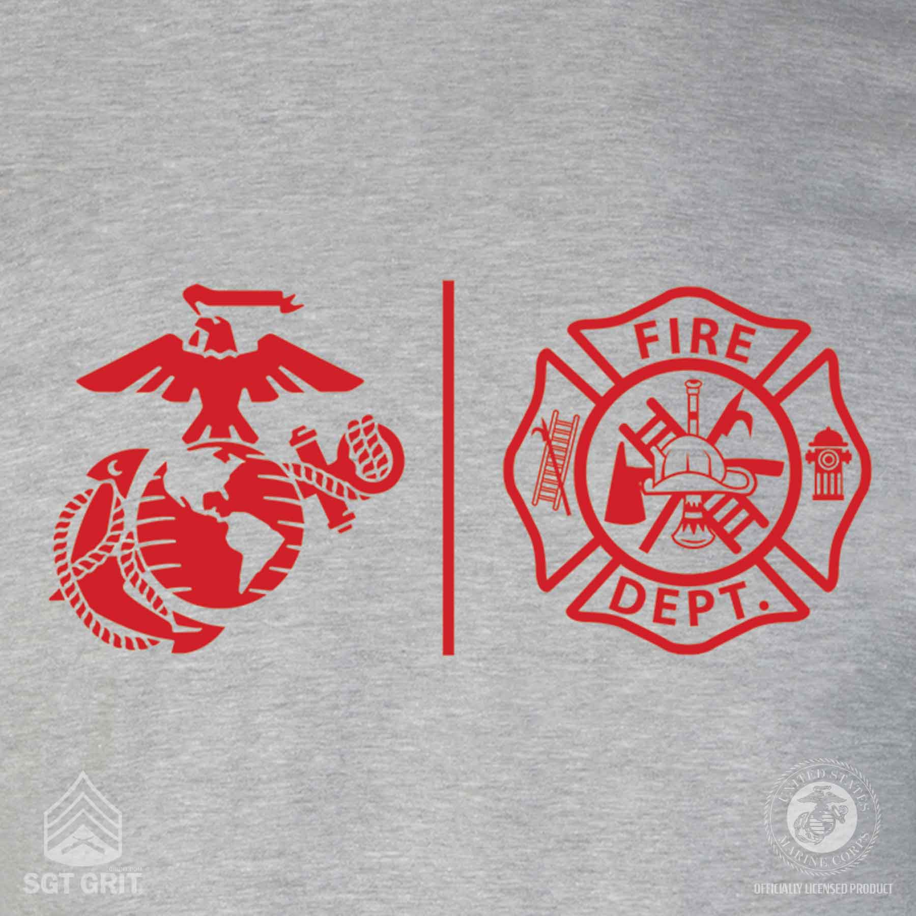 USMC First Responders Fire T-shirt - Image 3