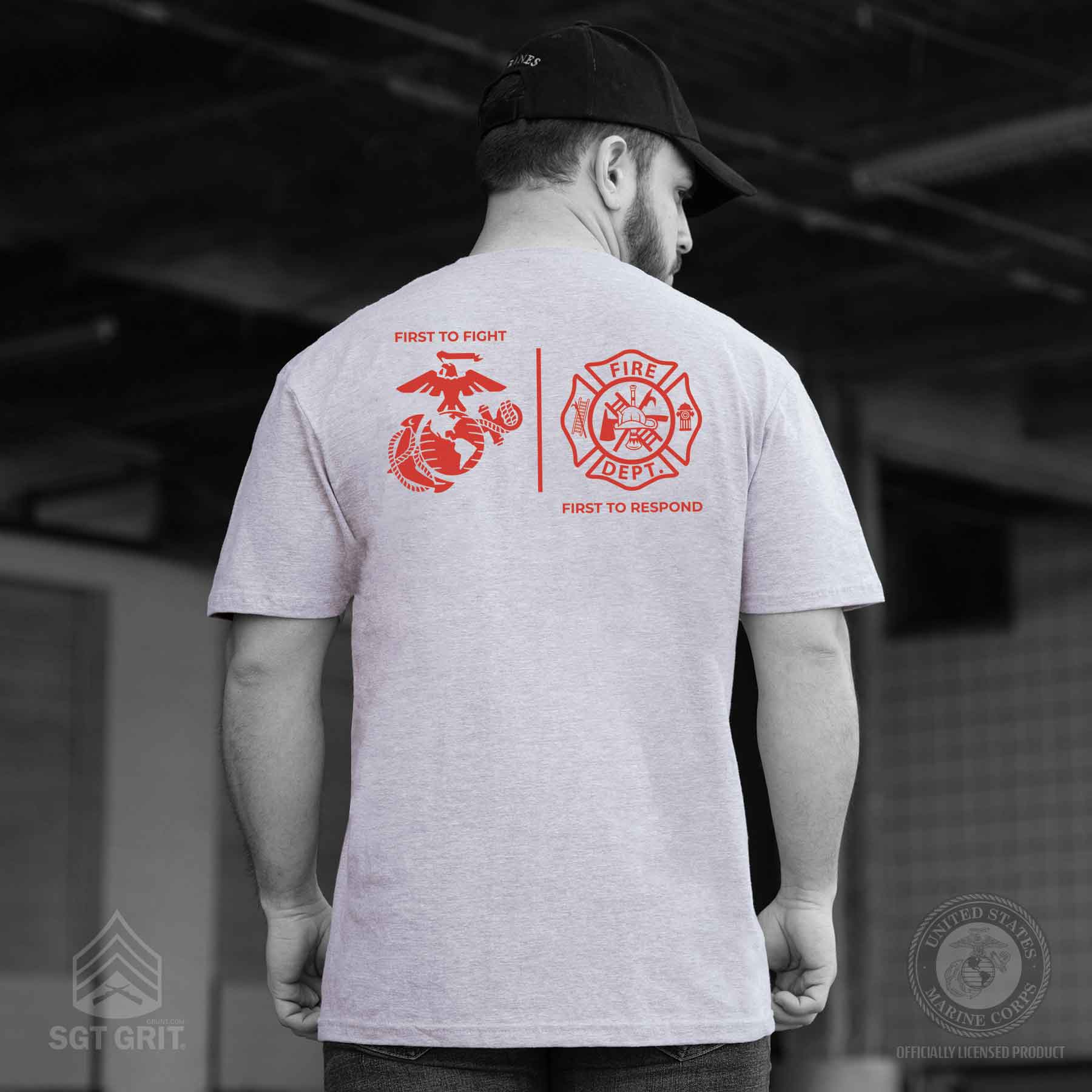 USMC First Responders Fire T-shirt - Image 6