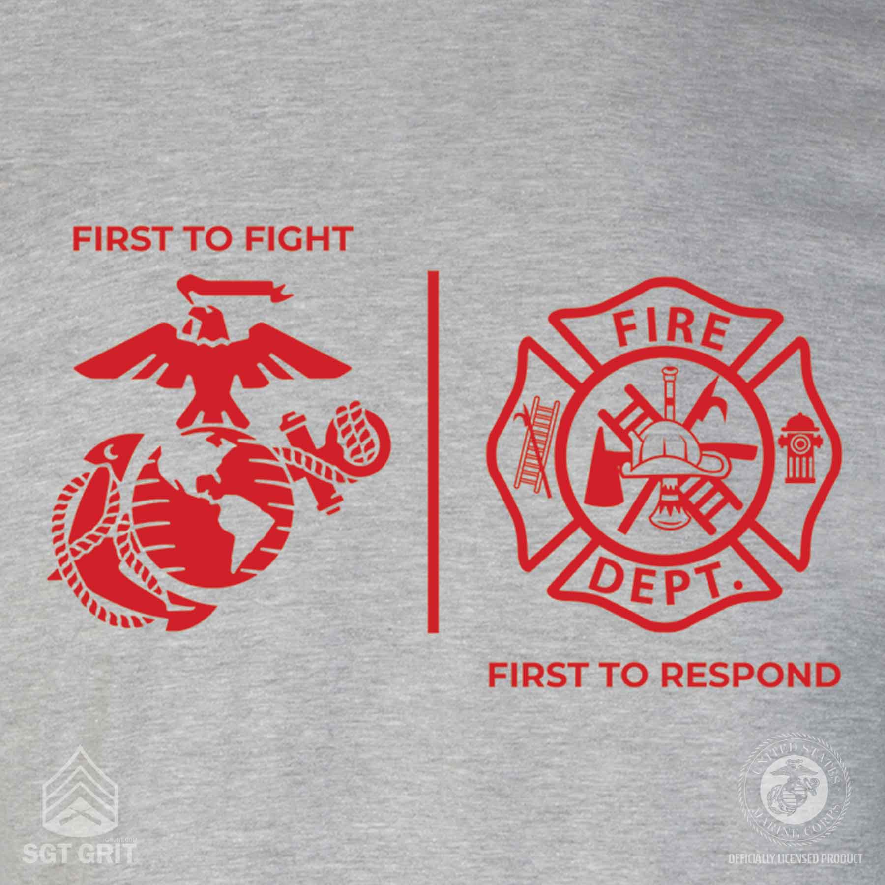 USMC First Responders Fire T-shirt - Image 7