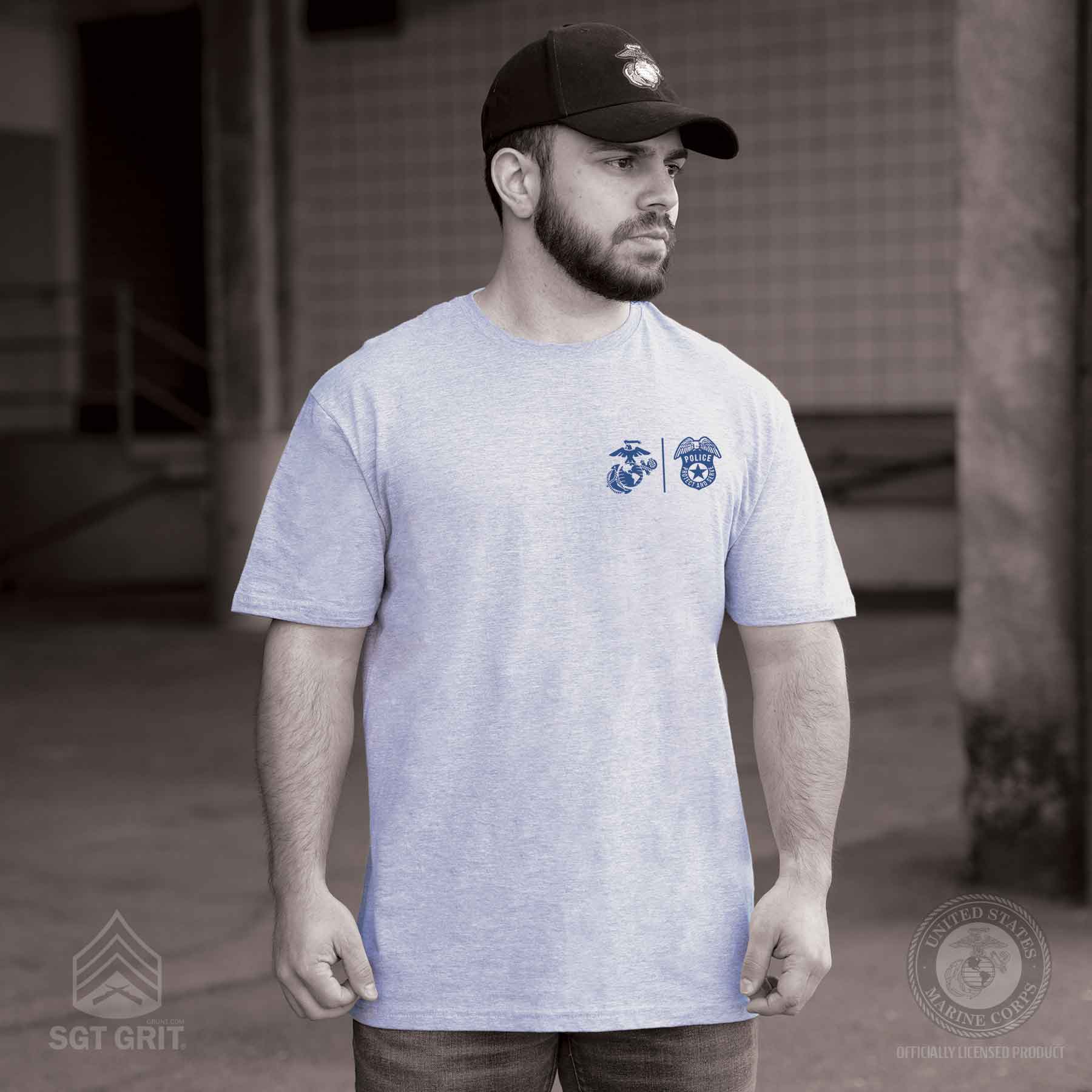 USMC First Responders Police T-shirt - Image 2