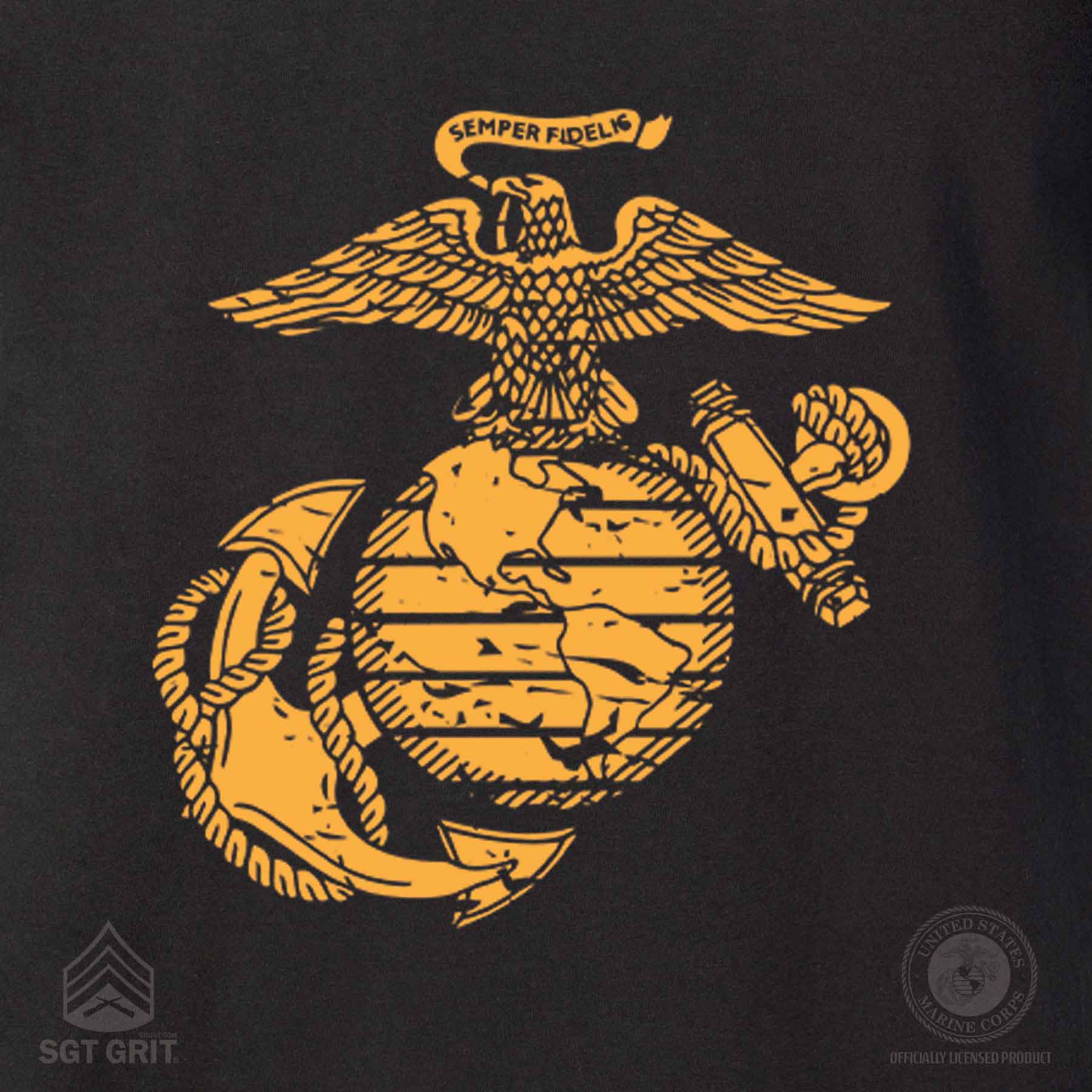 Semper Fidelis Tun Tavern Back With Left Chest T-shirt - Image 3