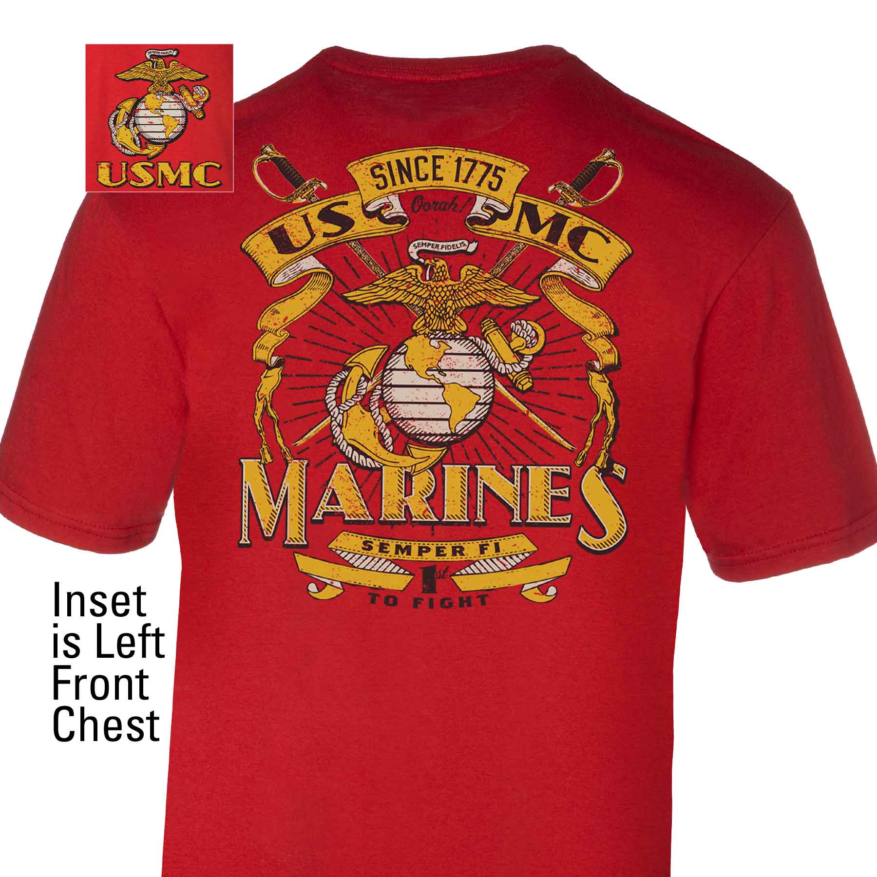 USMC Vintage Banners T-shirt