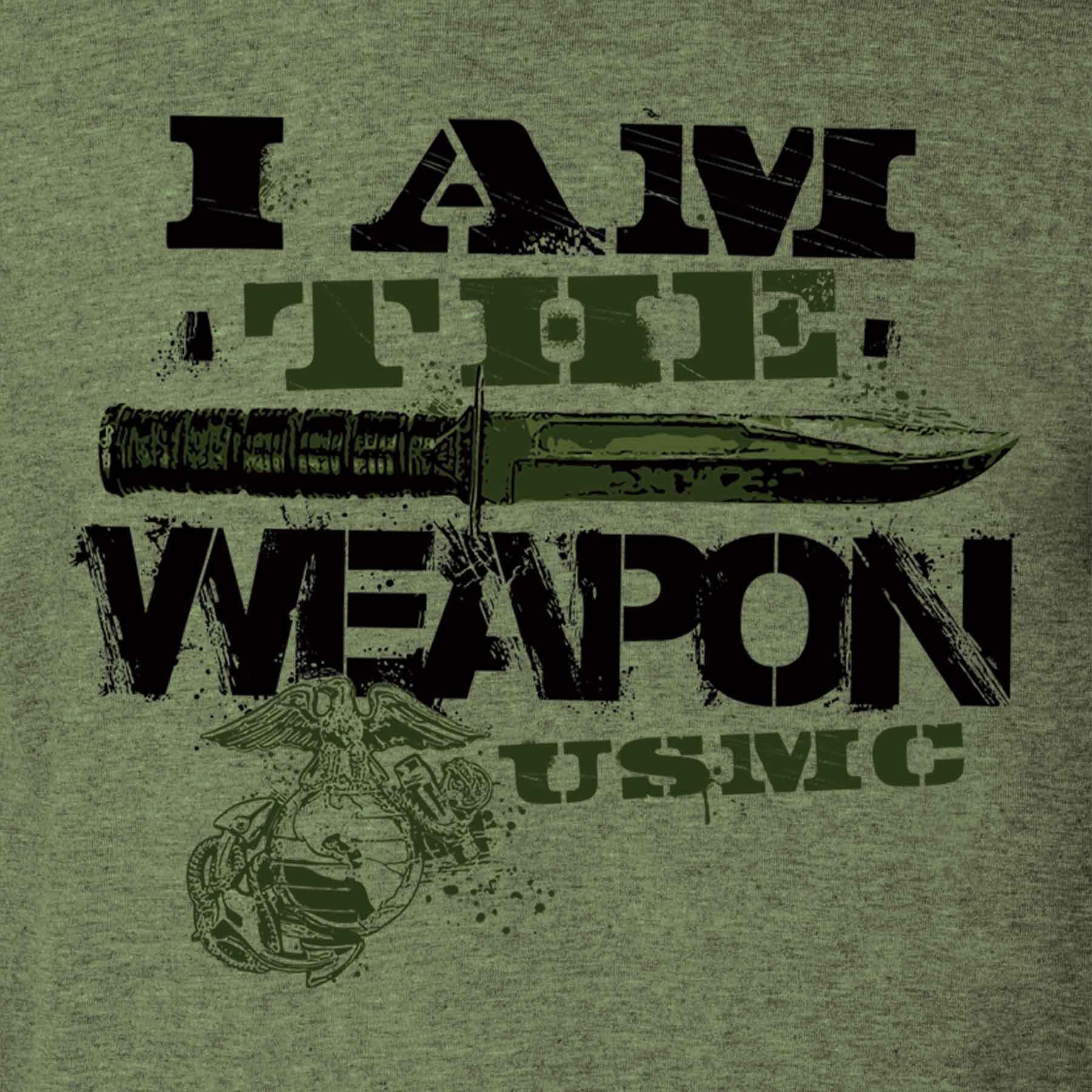 I Am The Weapon USMC T-shirt - Image 3