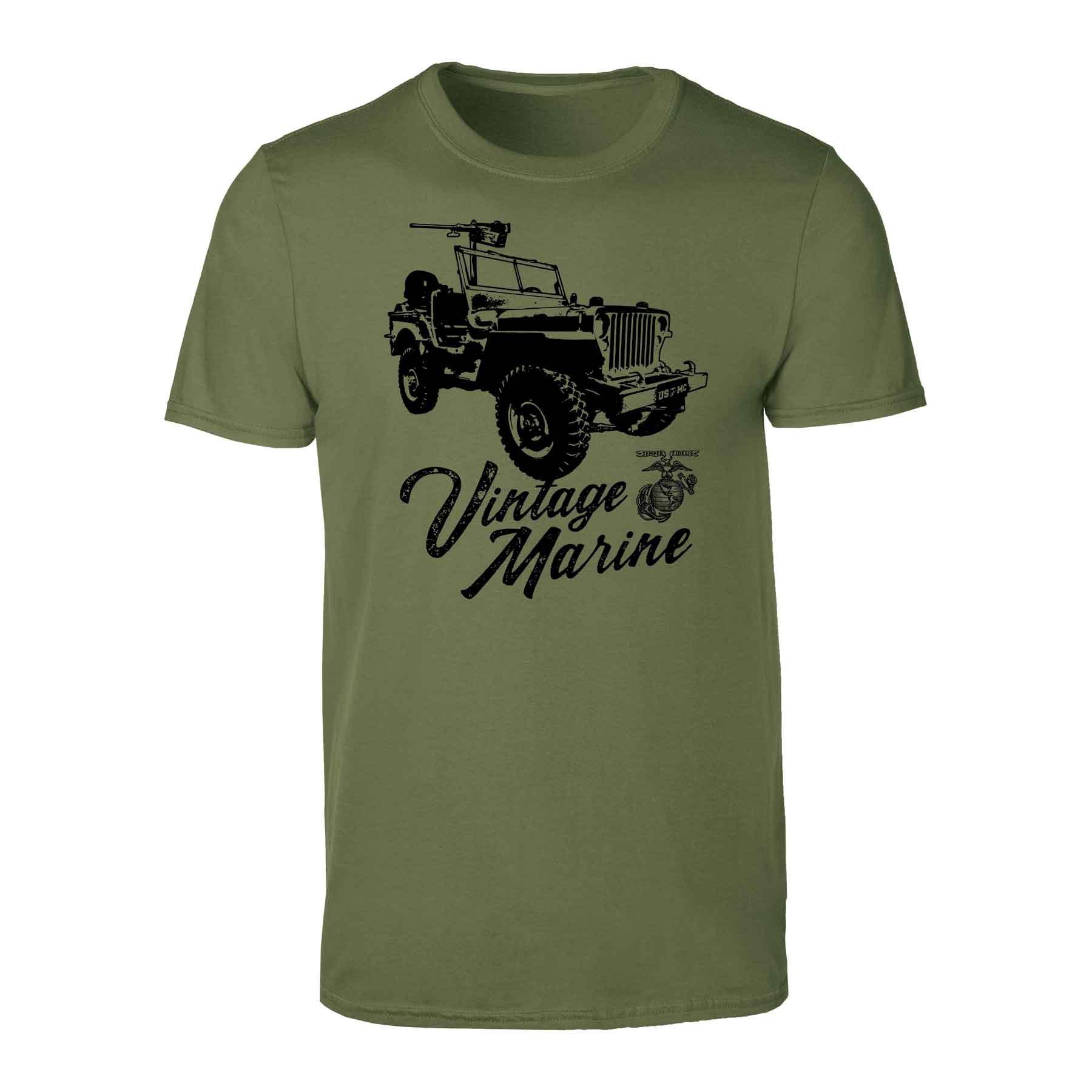 Vintage Marine Jeep T-shirt - Image 4