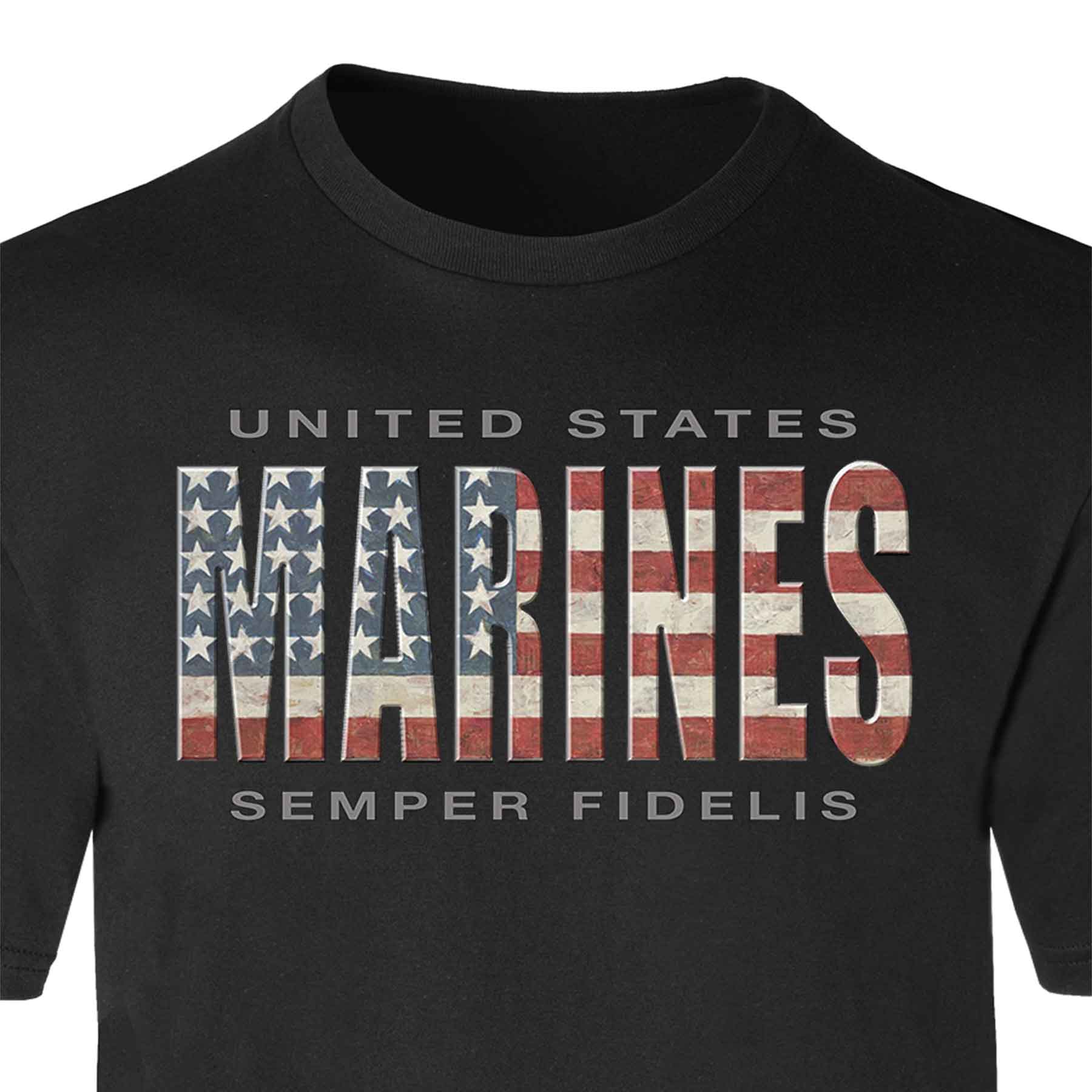 United States Marines USA Flag T-shirt