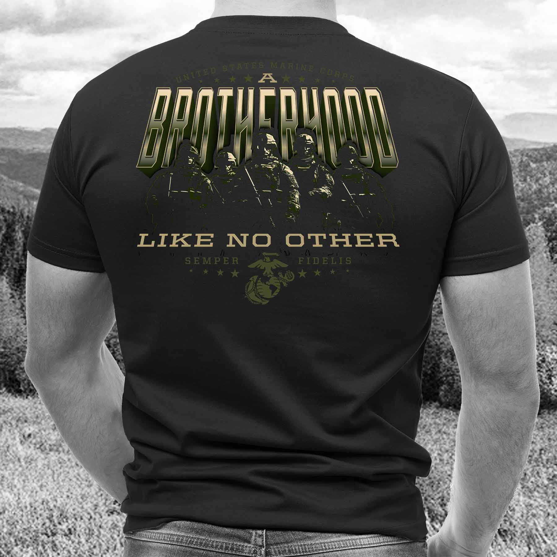 USMC Brotherhood Like No Other T-shirt - Image 5