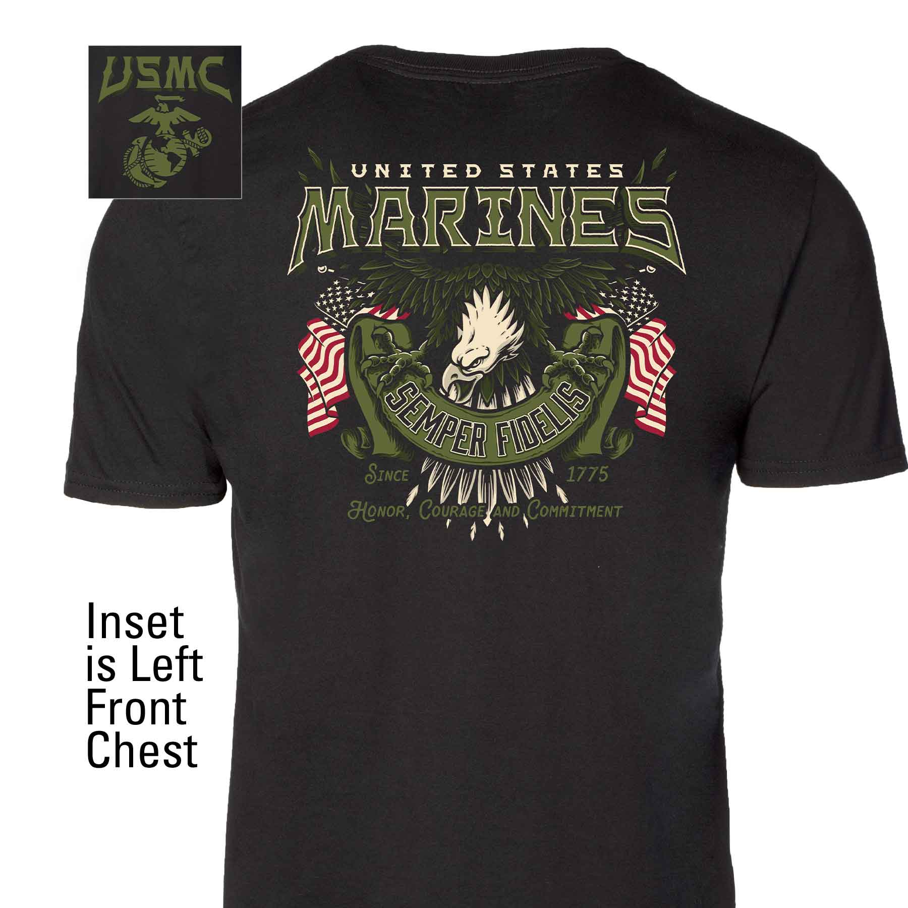 USMC Eagle Banner T-shirt