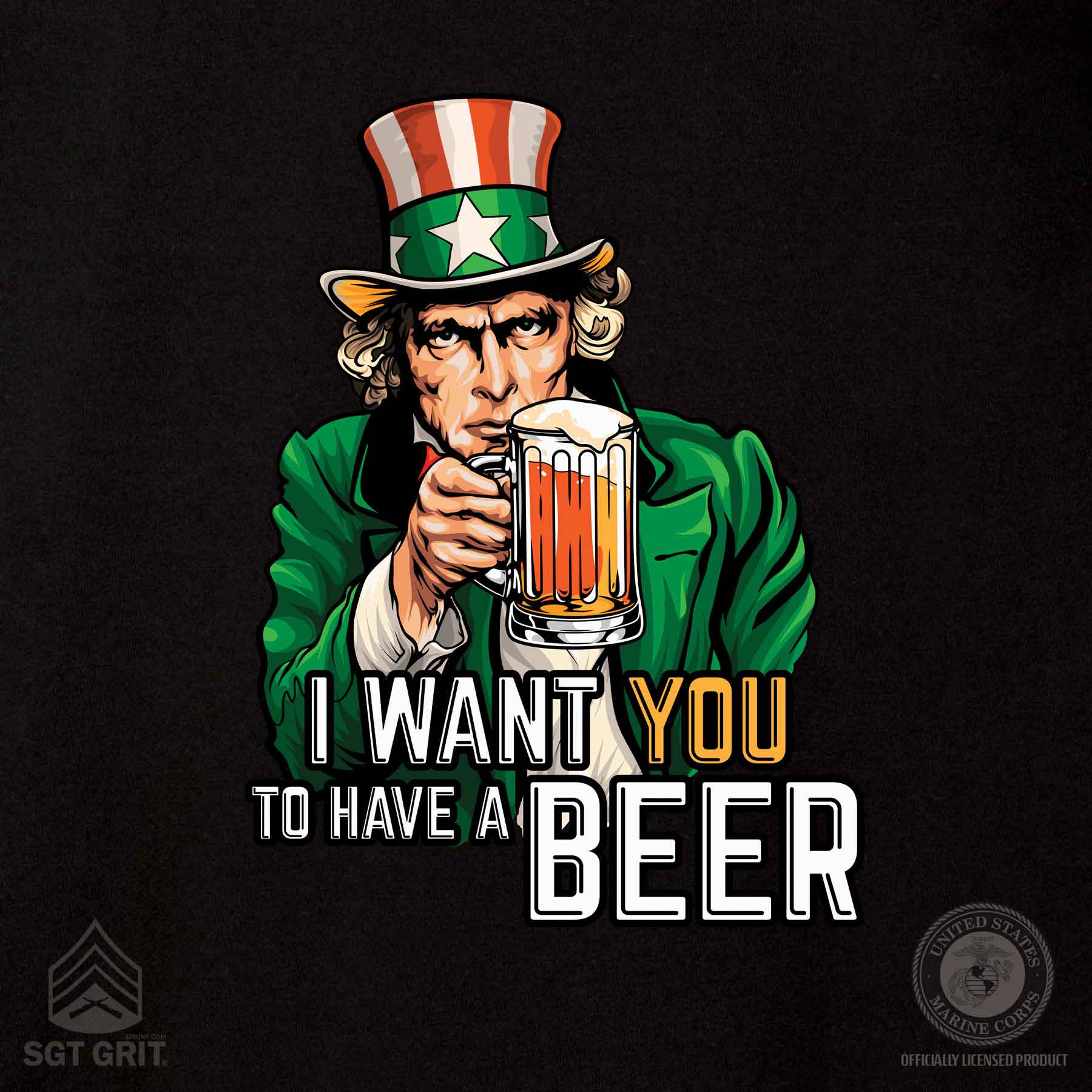 Irish Uncle Sam T-shirt - Image 3