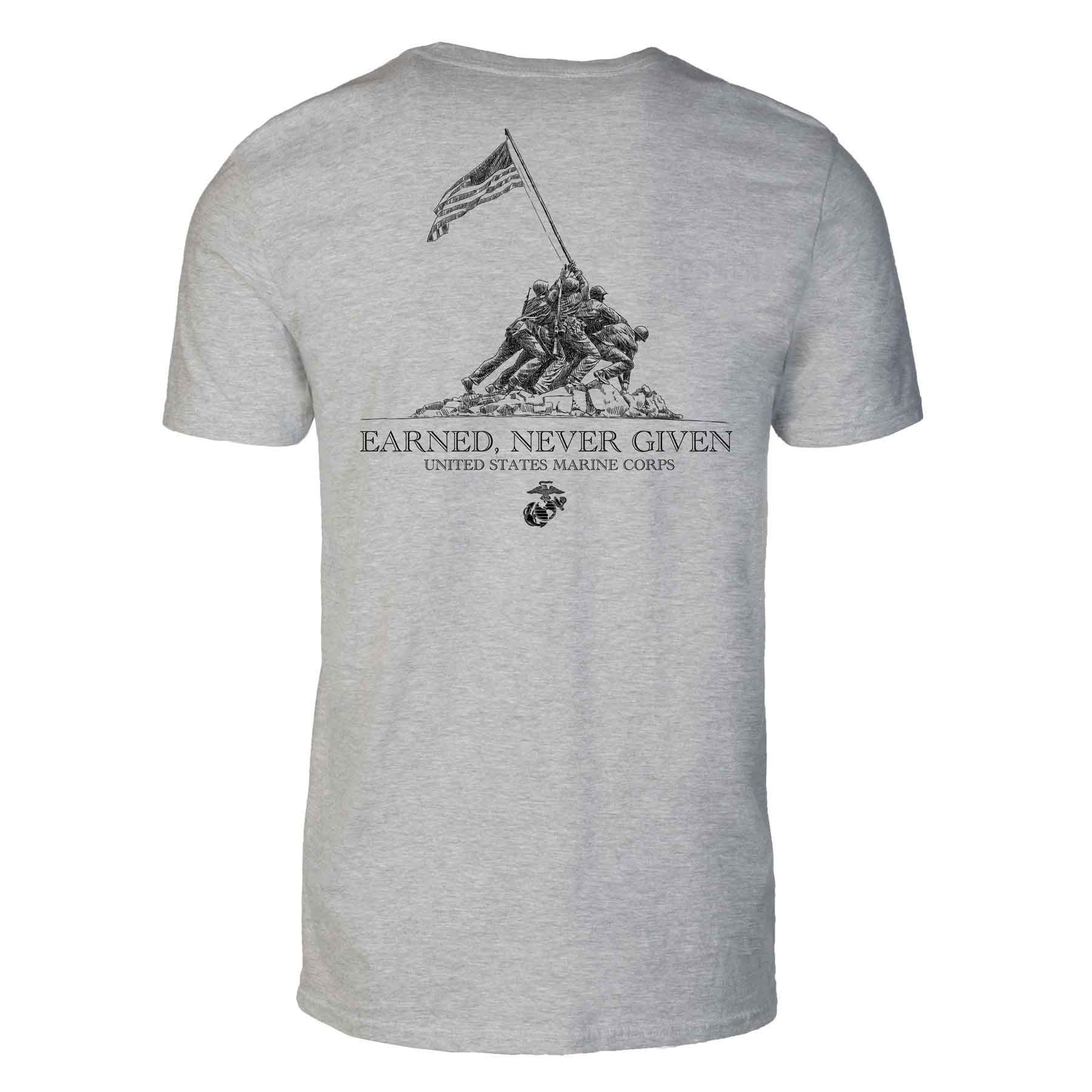 Earned Never Given Back With Left Chest T-shirt - Image 8