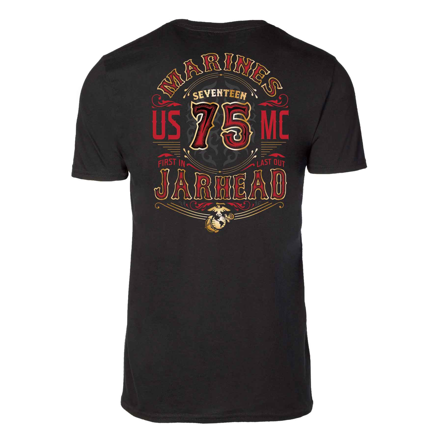 Western Jarhead Back With Left Chest T-shirt - Image 7