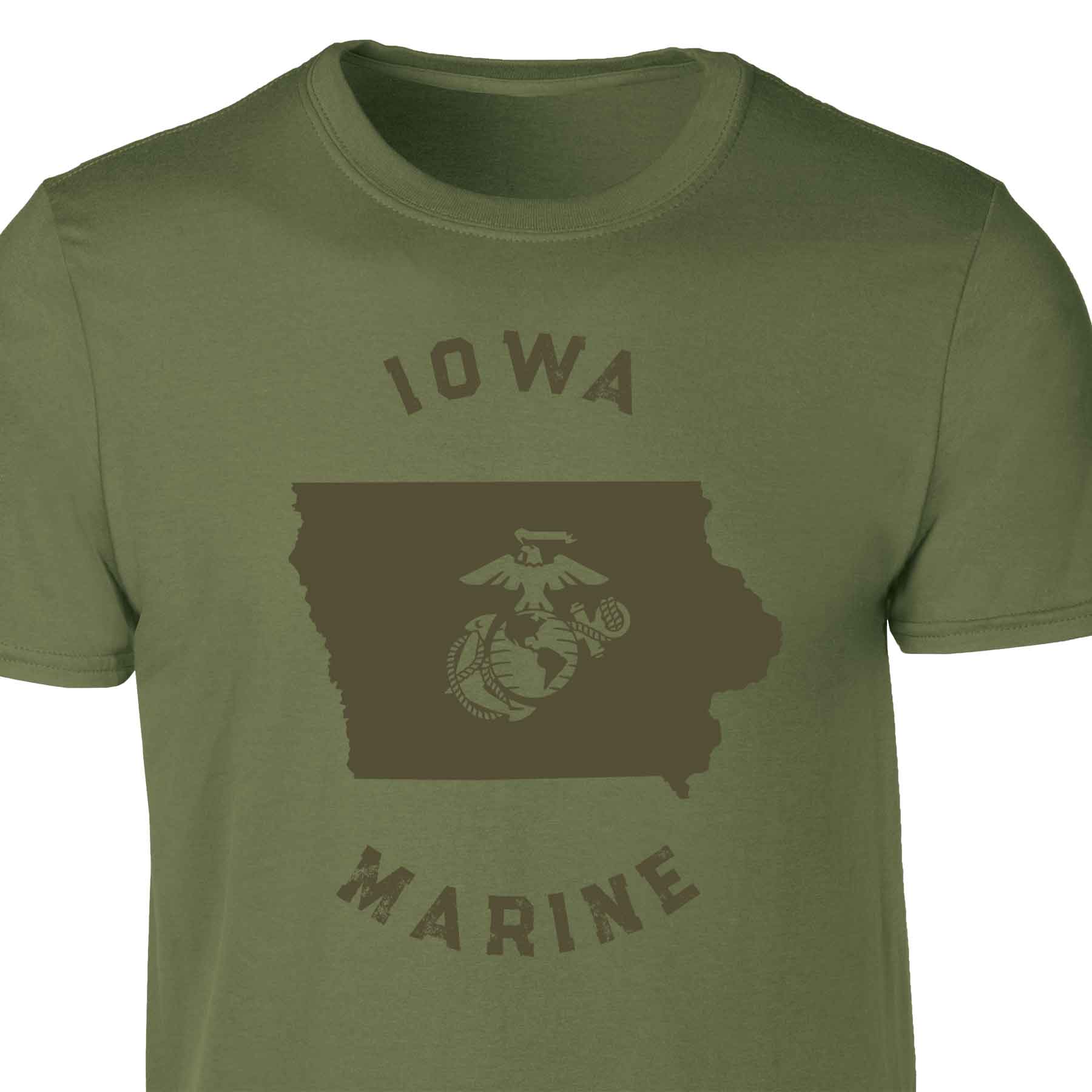 Choose Your State T-shirt, OD Green - Image 14