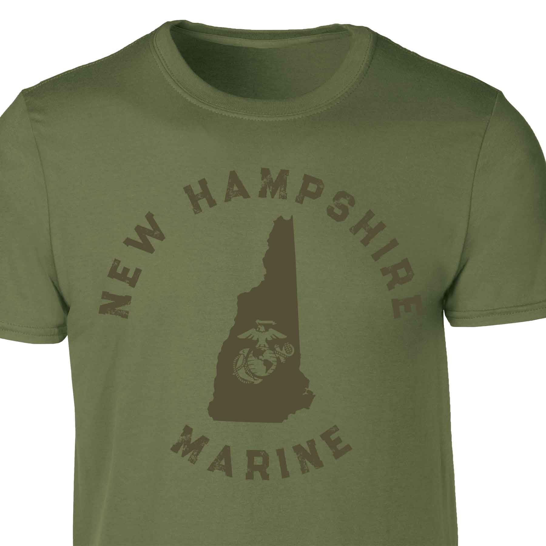 Choose Your State T-shirt, OD Green - Image 40