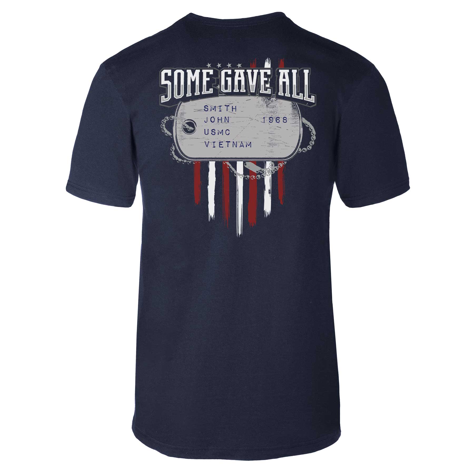 Some Gave All Personalized Dog Tag T-shirt - Image 4