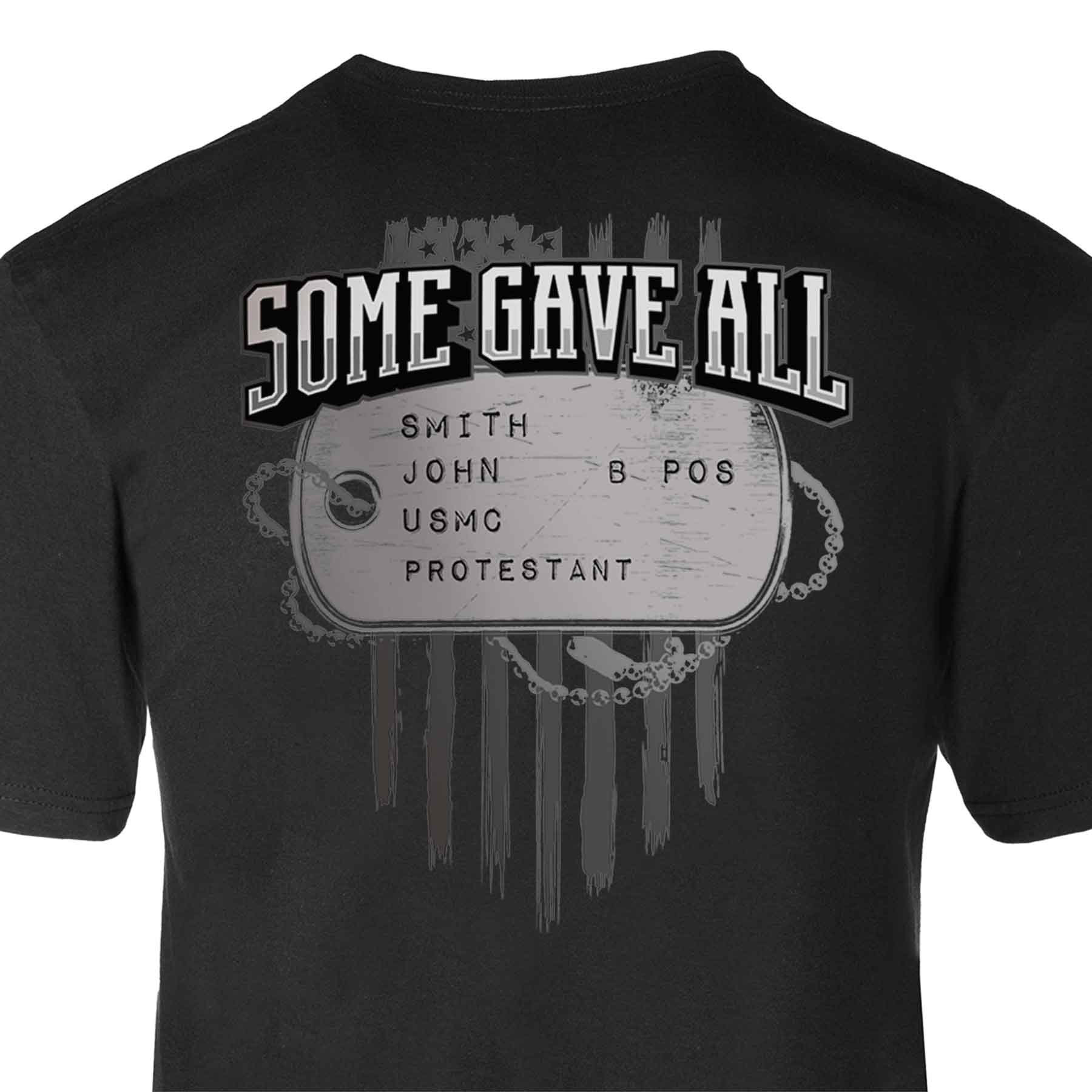 Some Gave All Personalized Dog Tag T-shirt - Image 6