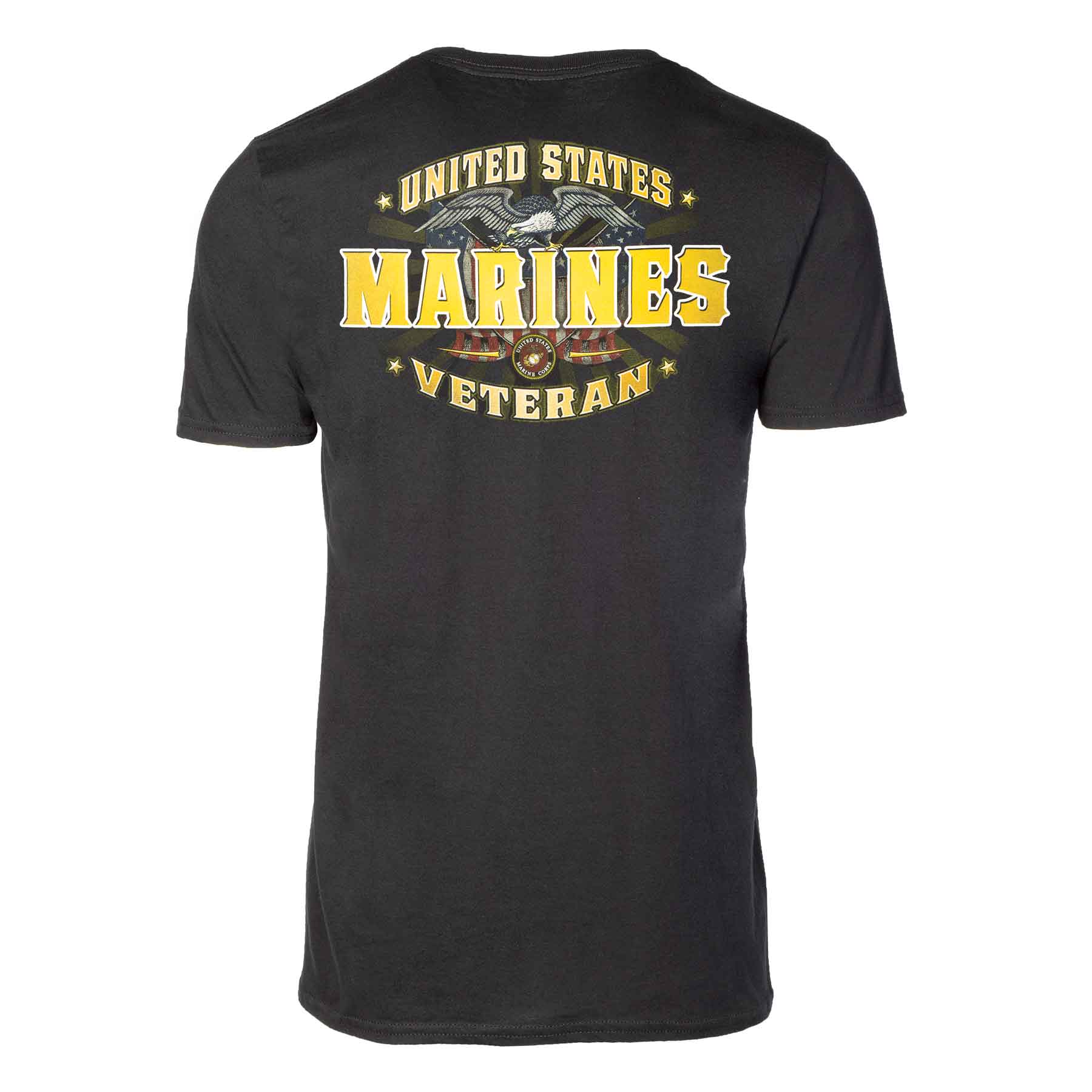 Marine Veteran Perched Eagle T-shirt - Image 7