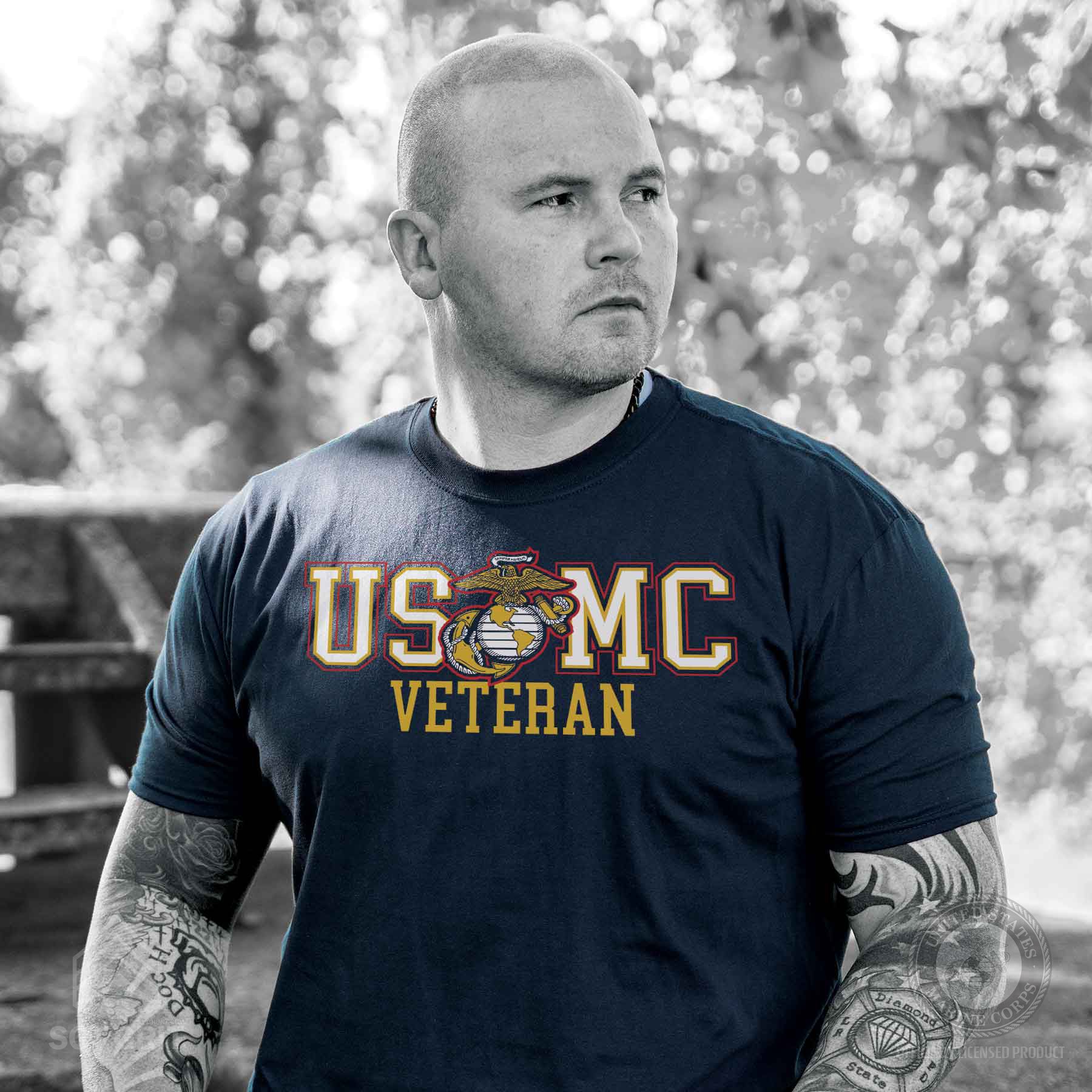USMC Veteran EGA T-shirt - Image 2
