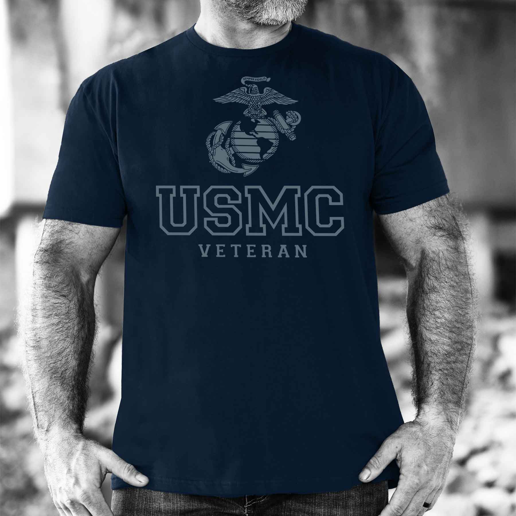USMC Veteran Tonal T-shirt - Image 2
