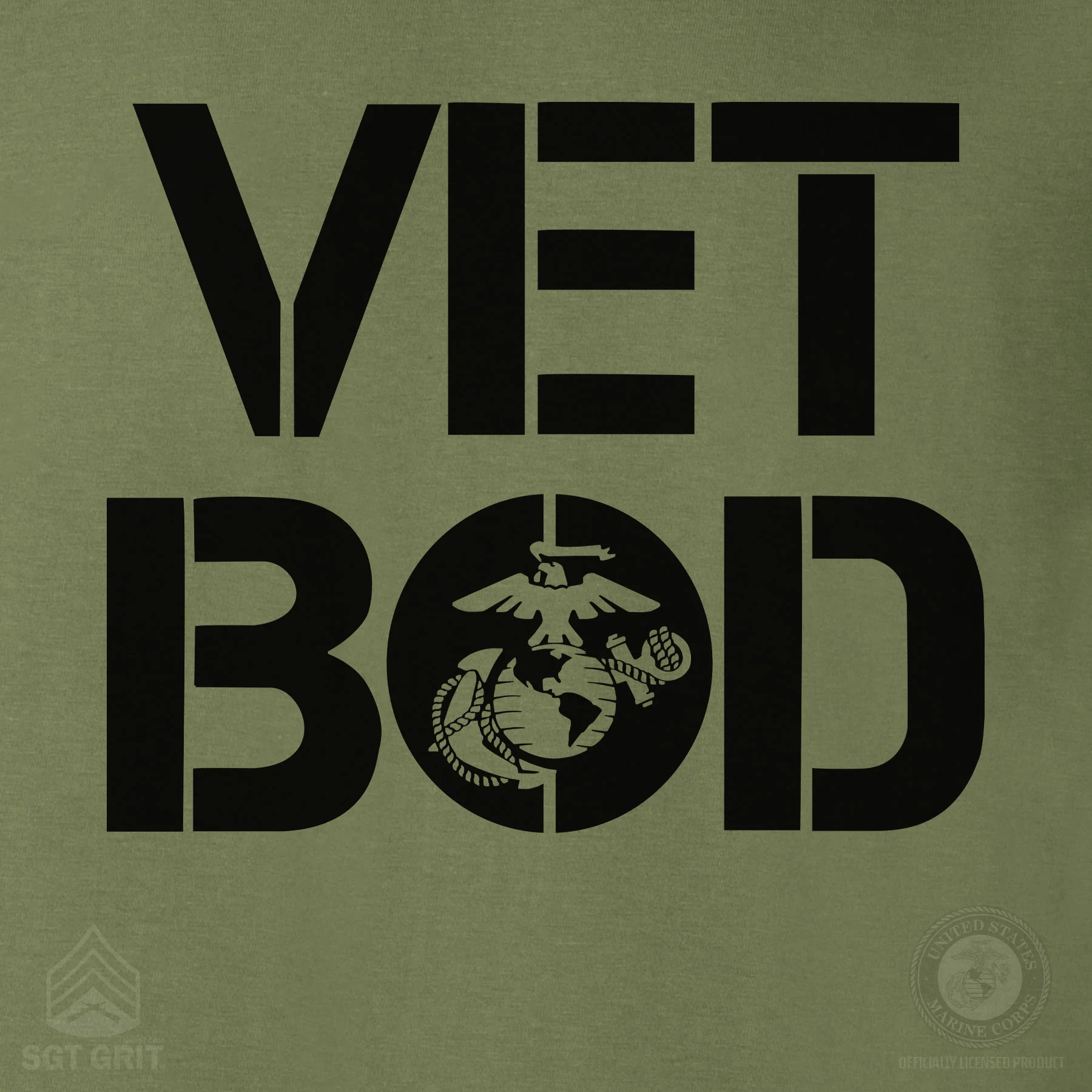 Vet Bod T-Shirt- OD Green - Image 3