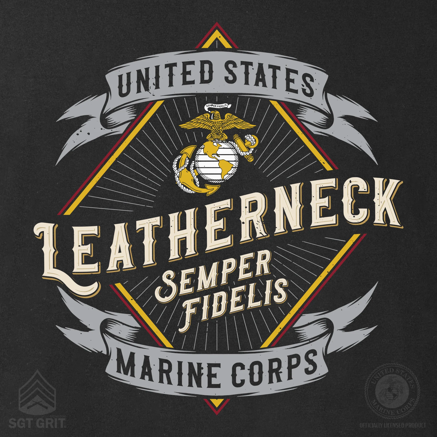 Marines Leatherneck Diamond T-Shirt - Image 3