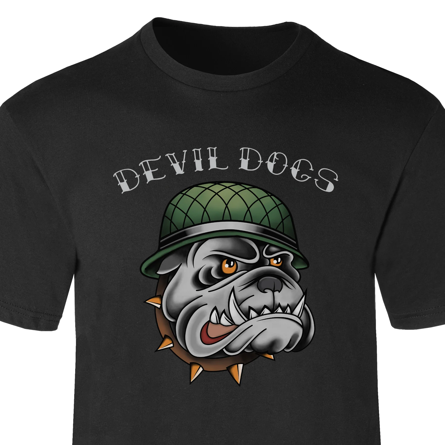 USMC Vintage Tattoo Devil Dogs T-Shirt