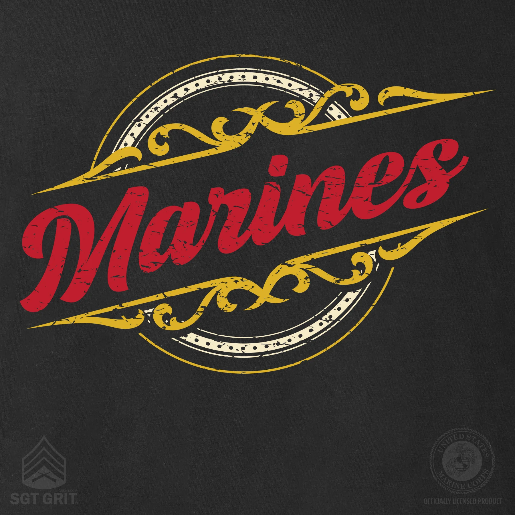 Classy Vintage Marines T-Shirt - Image 3