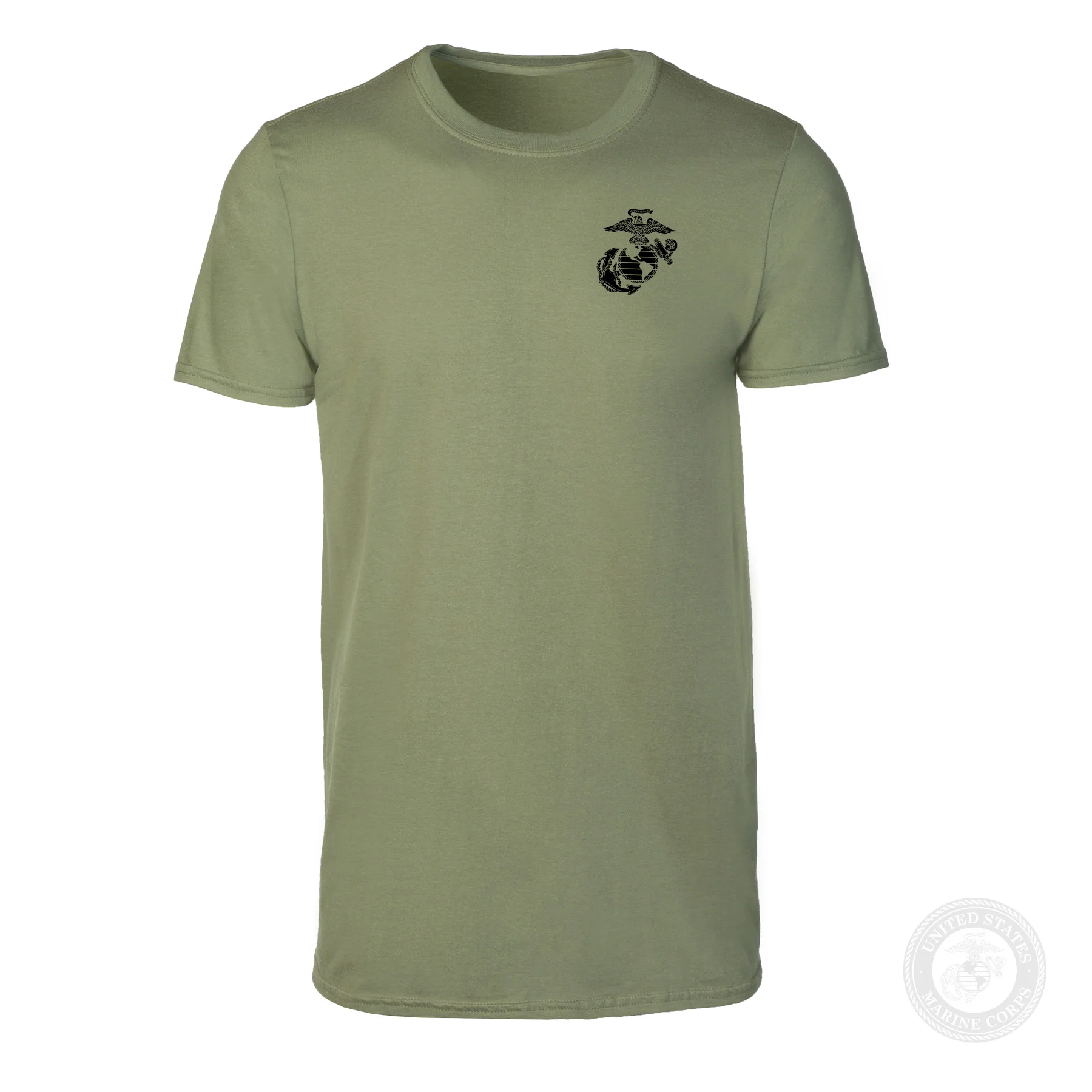 Grumpy Old Marine Bulldog Mascot T-shirt- Back Design - Image 15