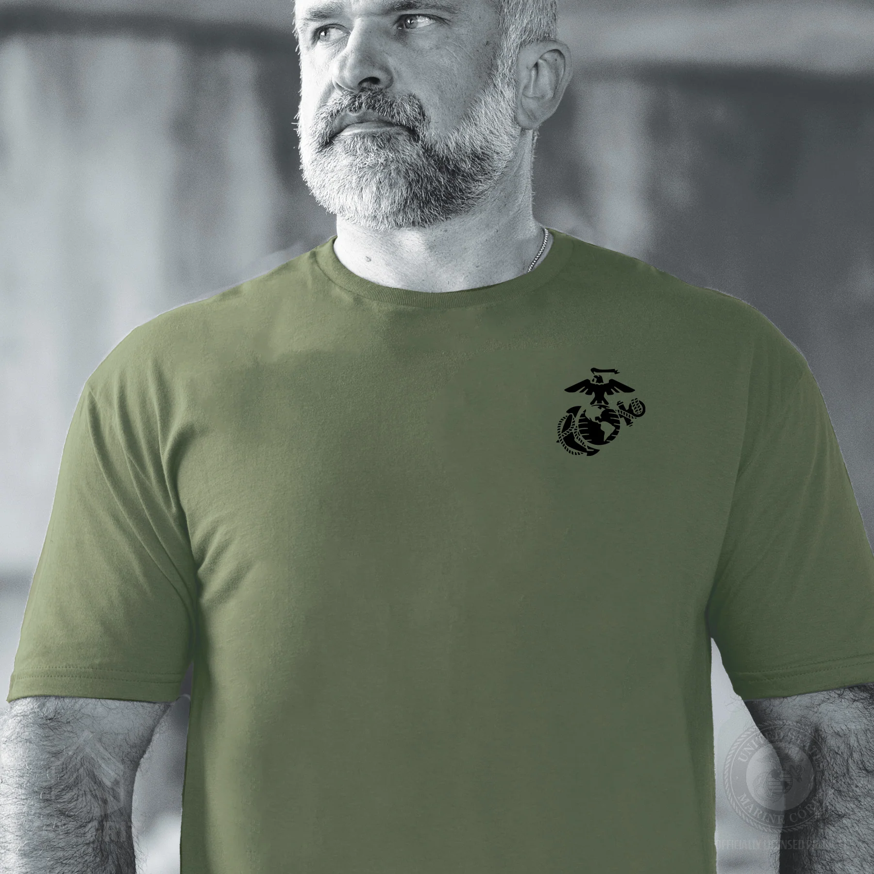 Choose Your Marine MOS Flag T-shirt- Back Design - Image 11
