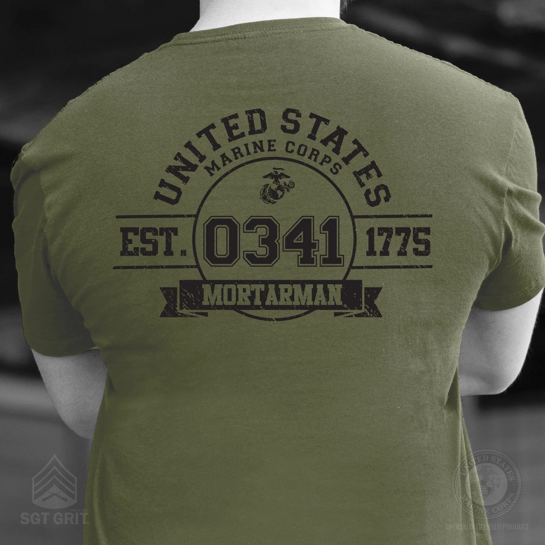 Choose Your Marine MOS Est. 1775 T-shirt- Back Design - Image 6