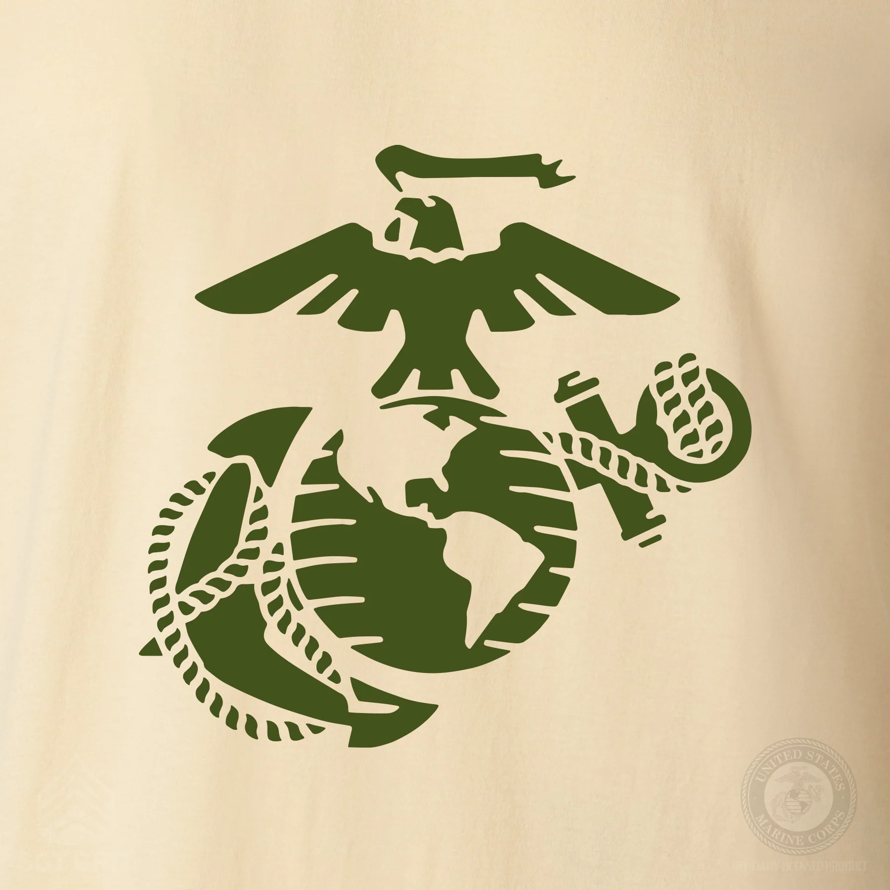 USMC Combat Bulldog T-shirt- Back Design - Image 13