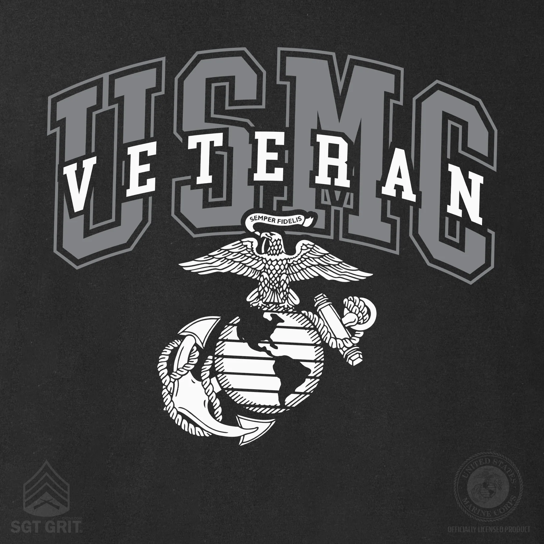 USMC Veteran T-shirt- Back Design - Image 12
