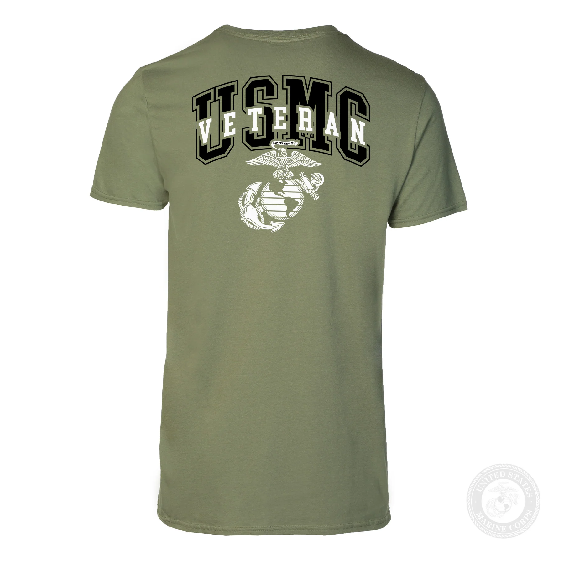 USMC Veteran T-shirt- Back Design - Image 15