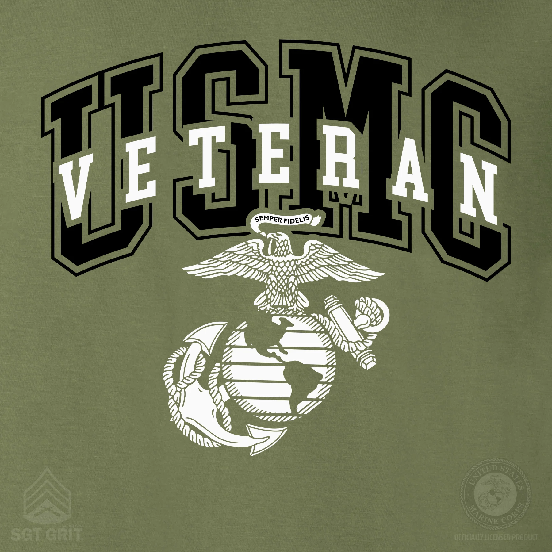 USMC Veteran T-shirt- Back Design - Image 16