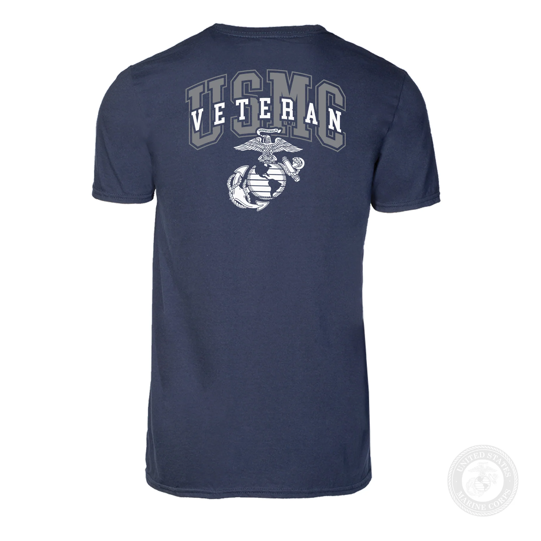 USMC Veteran T-shirt- Back Design - Image 26