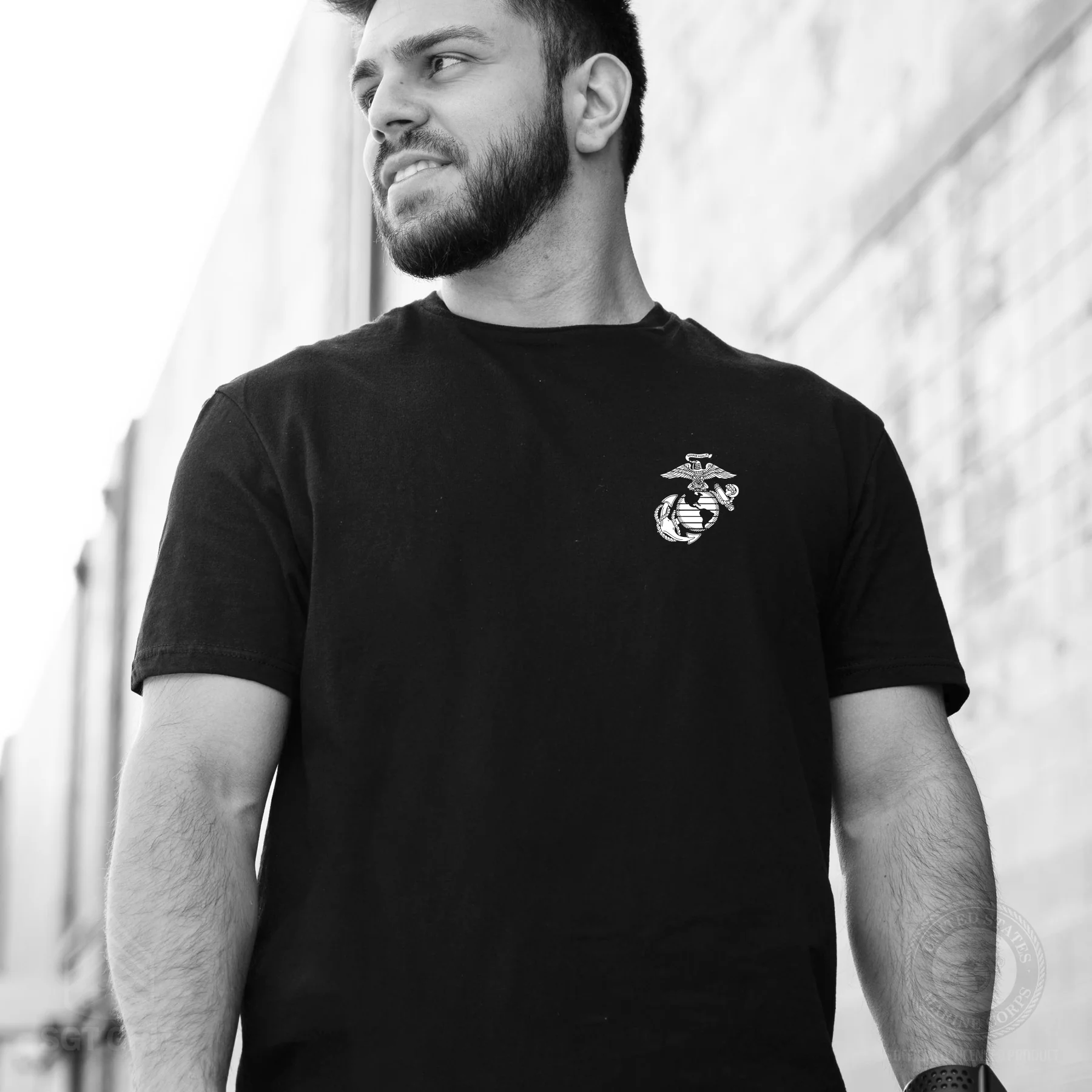 USMC Veteran T-shirt- Back Design - Image 7