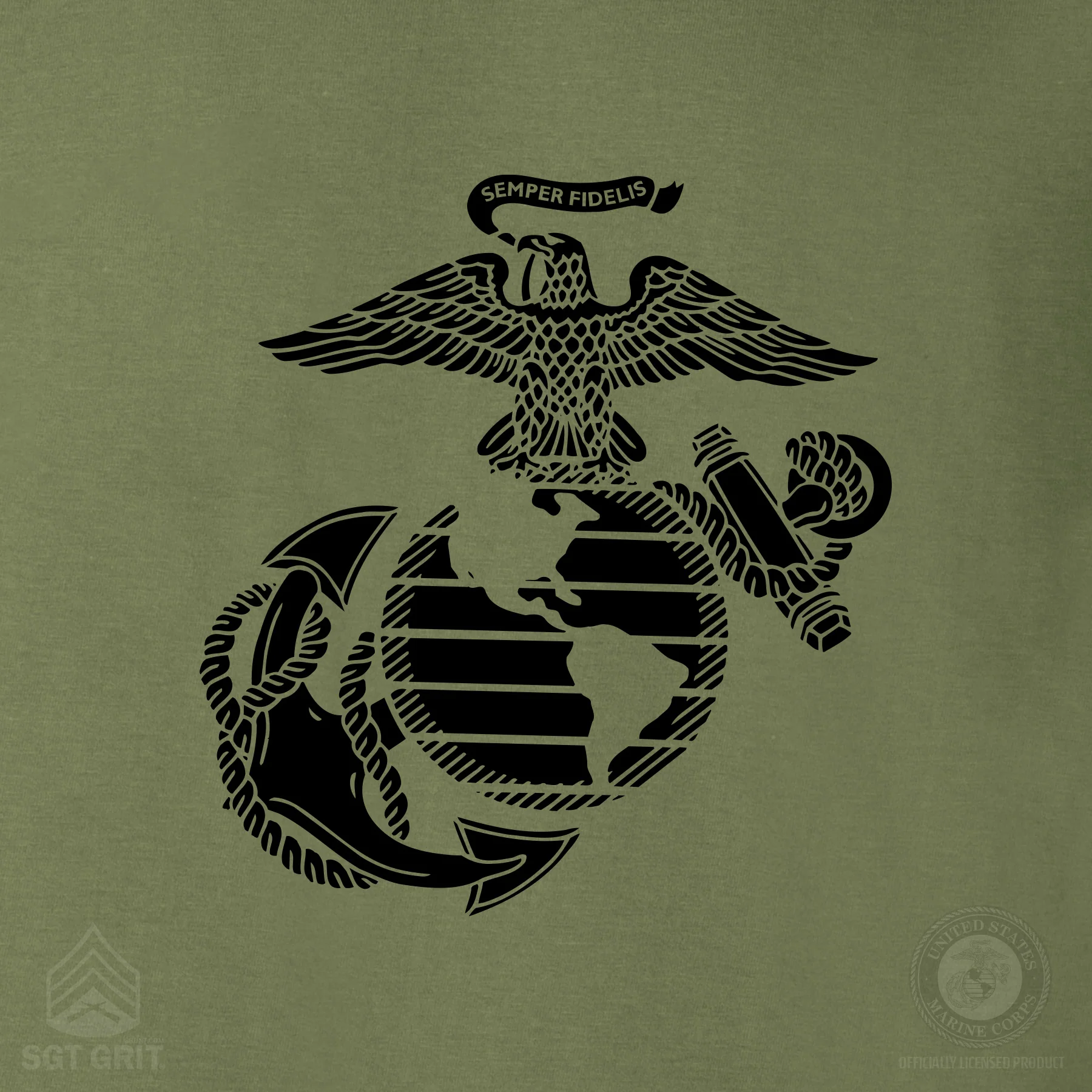 USMC Earned Never Given T-shirt- Back Design - Image 9