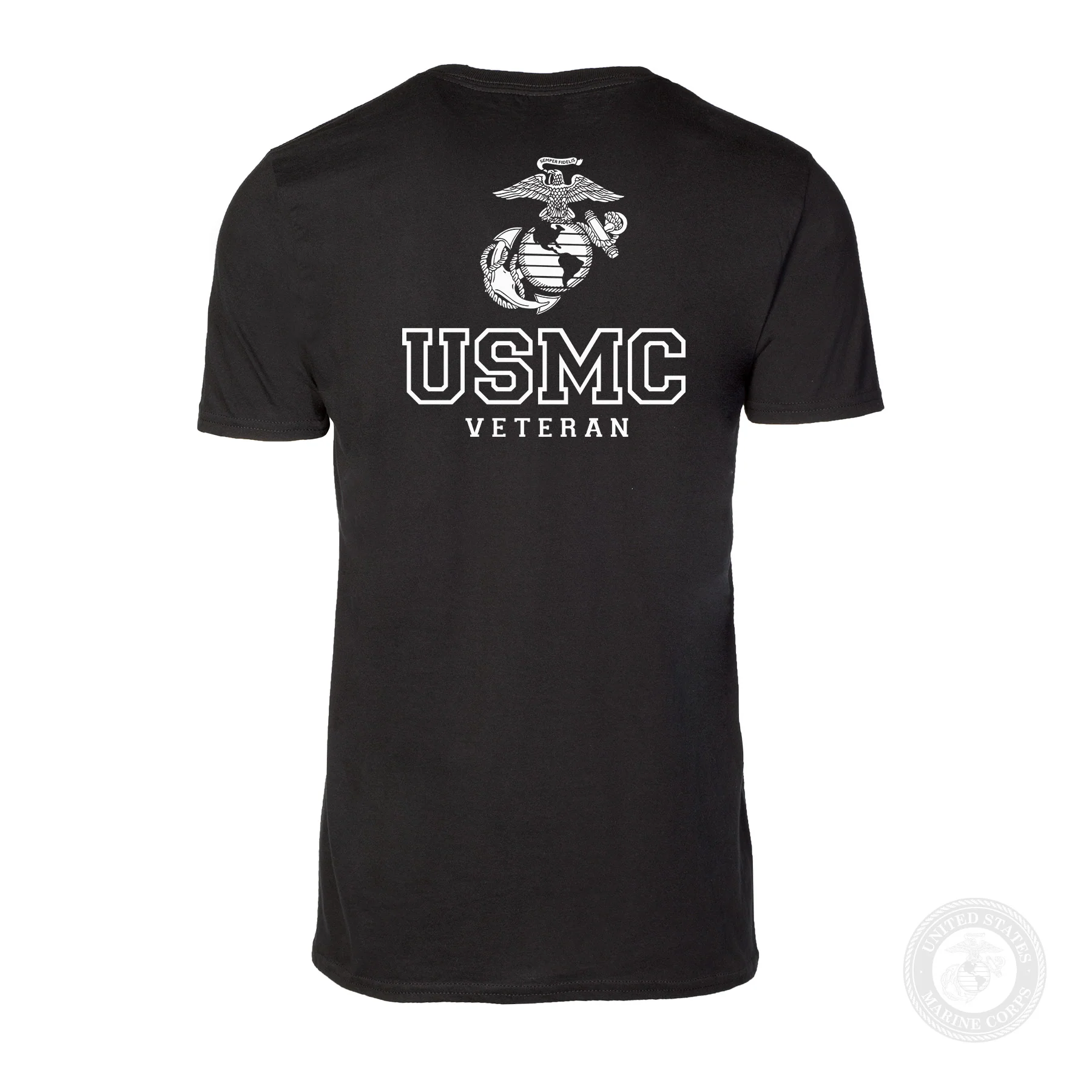 USMC Veteran Tonal T-shirt- Back Design - Image 21
