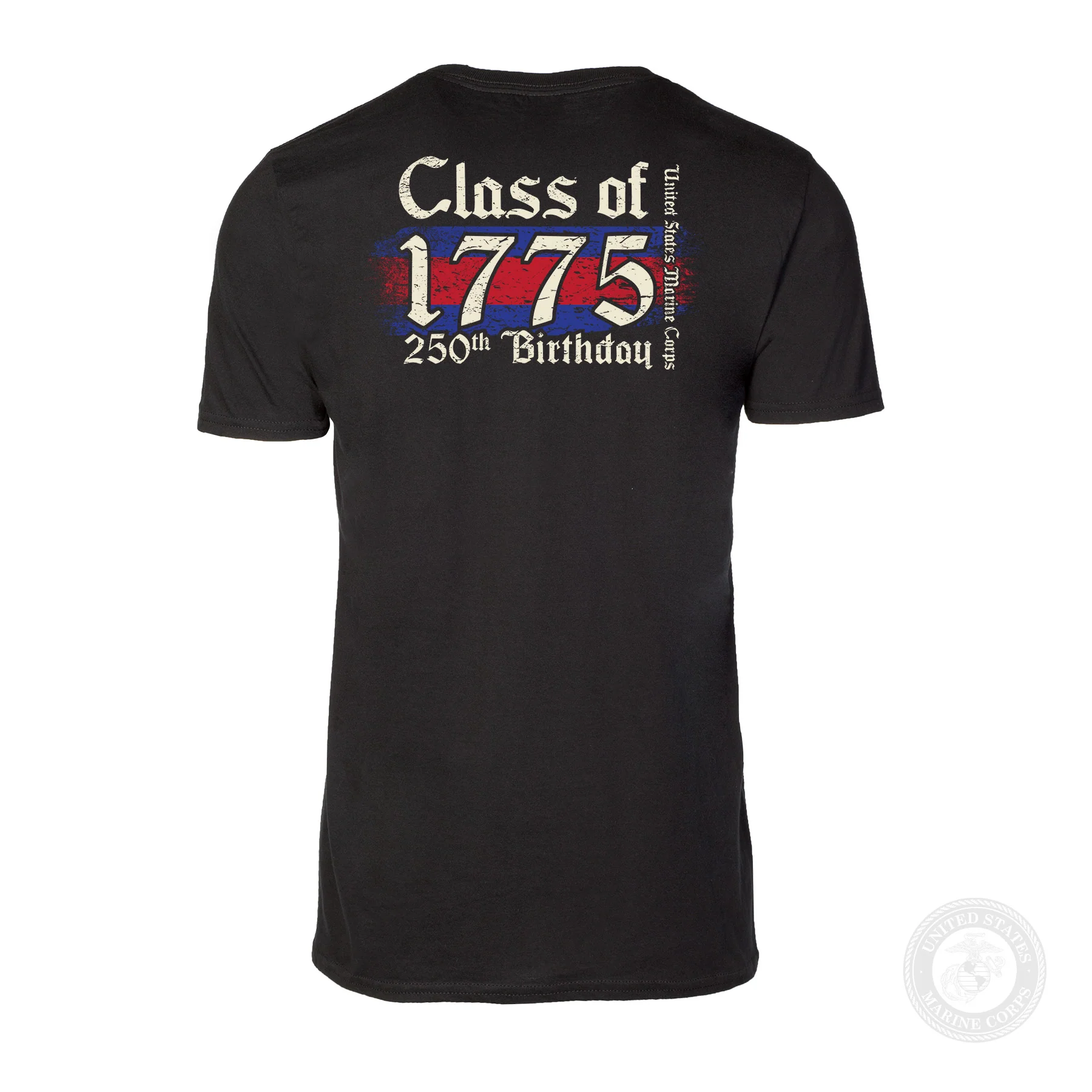 USMC 250th Birthday Class of 1775 T-Shirt- Back Design - Image 4