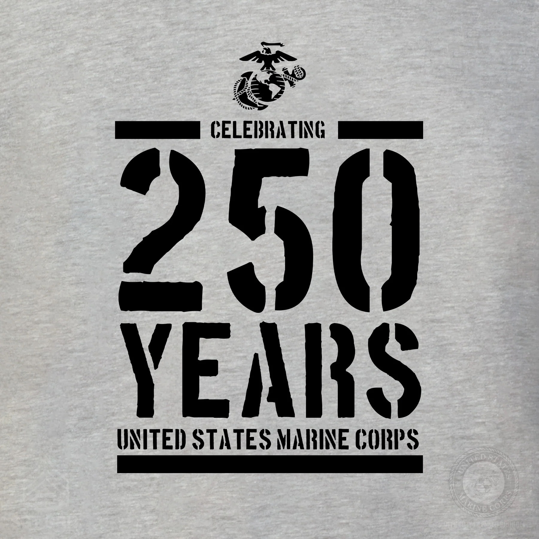 USMC Celebrating 250 Years T-Shirt- Back Design - Image 11