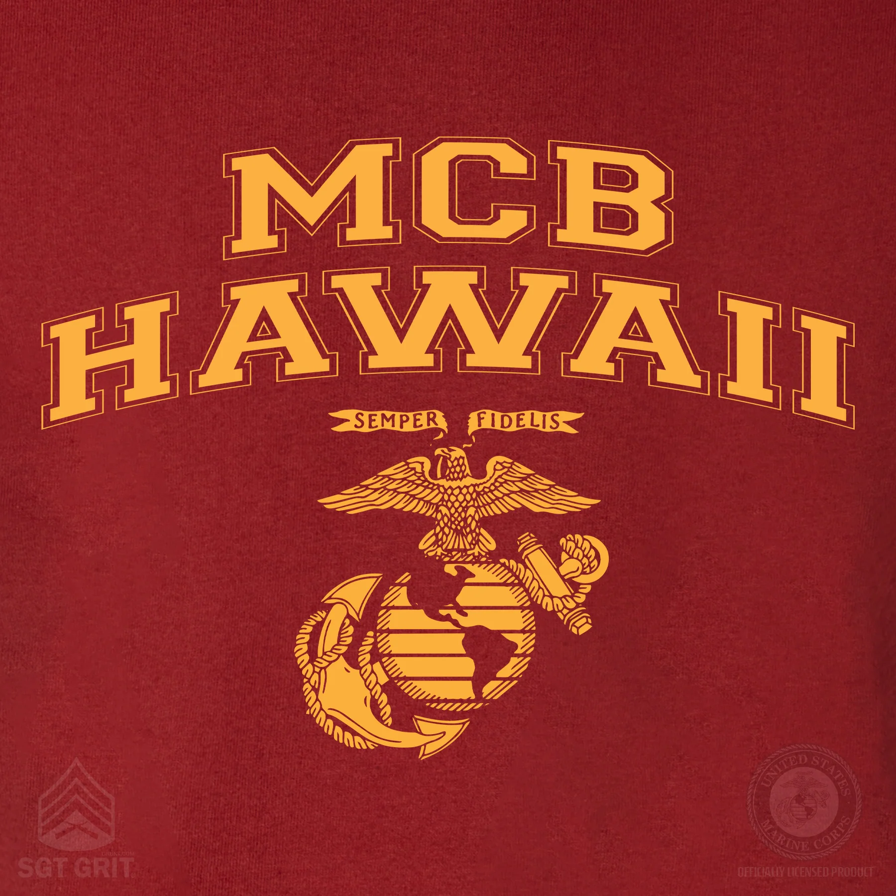 Marine Corps Base Collegiate EGA T-Shirt - Image 12