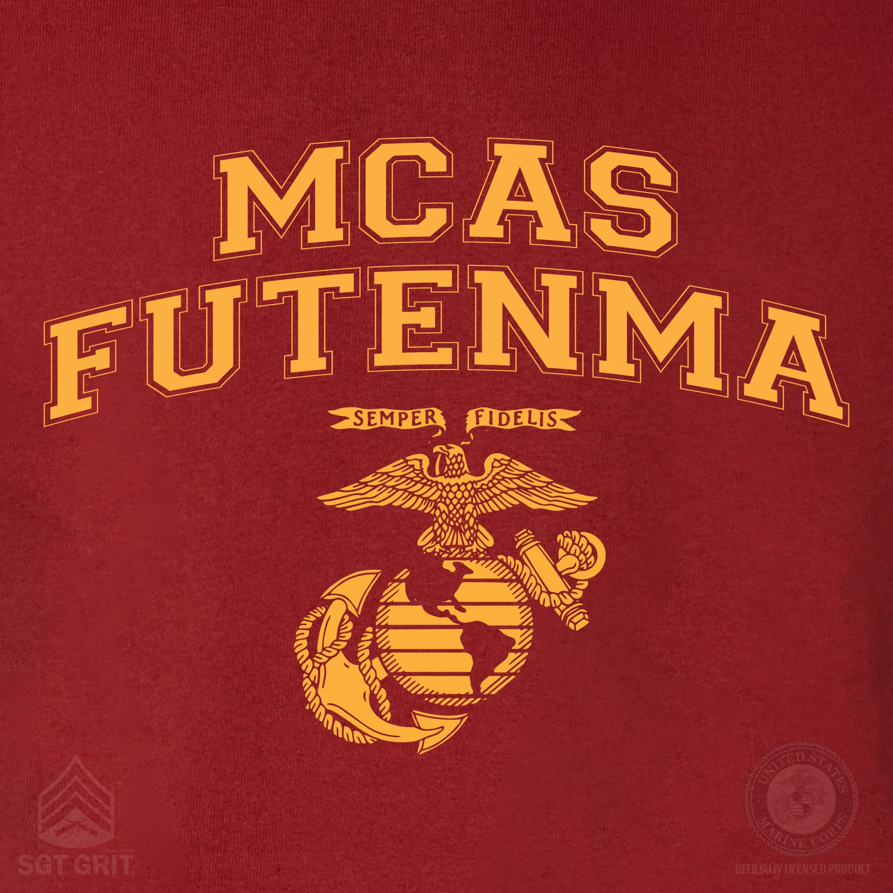 Marine Corps Base Collegiate EGA T-Shirt - Image 32