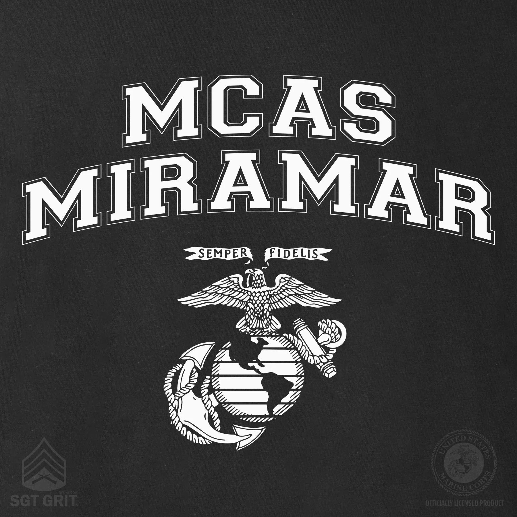 Marine Corps Base Collegiate EGA T-Shirt - Image 36