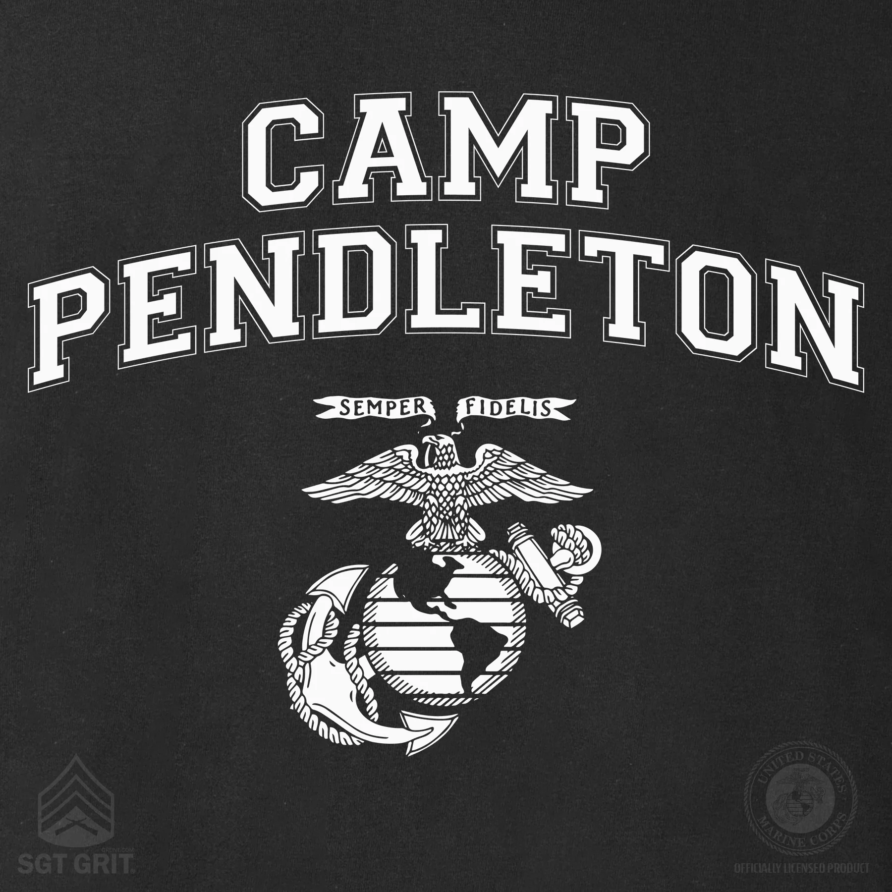 Marine Corps Base Collegiate EGA T-Shirt - Image 47