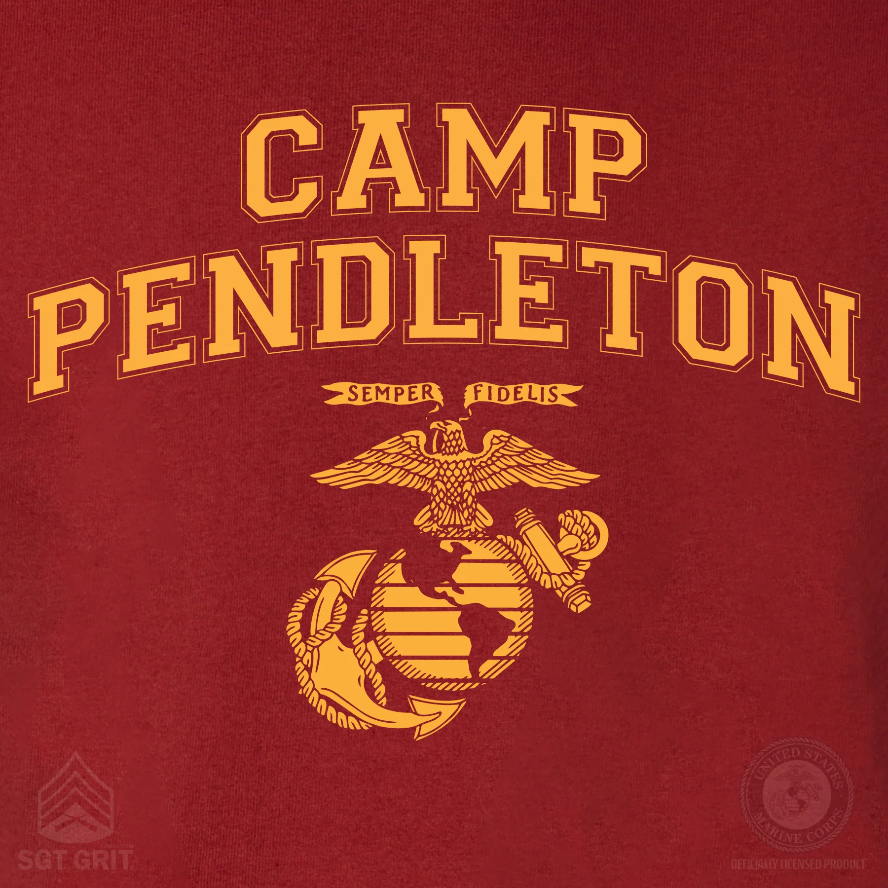 Marine Corps Base Collegiate EGA T-Shirt - Image 48