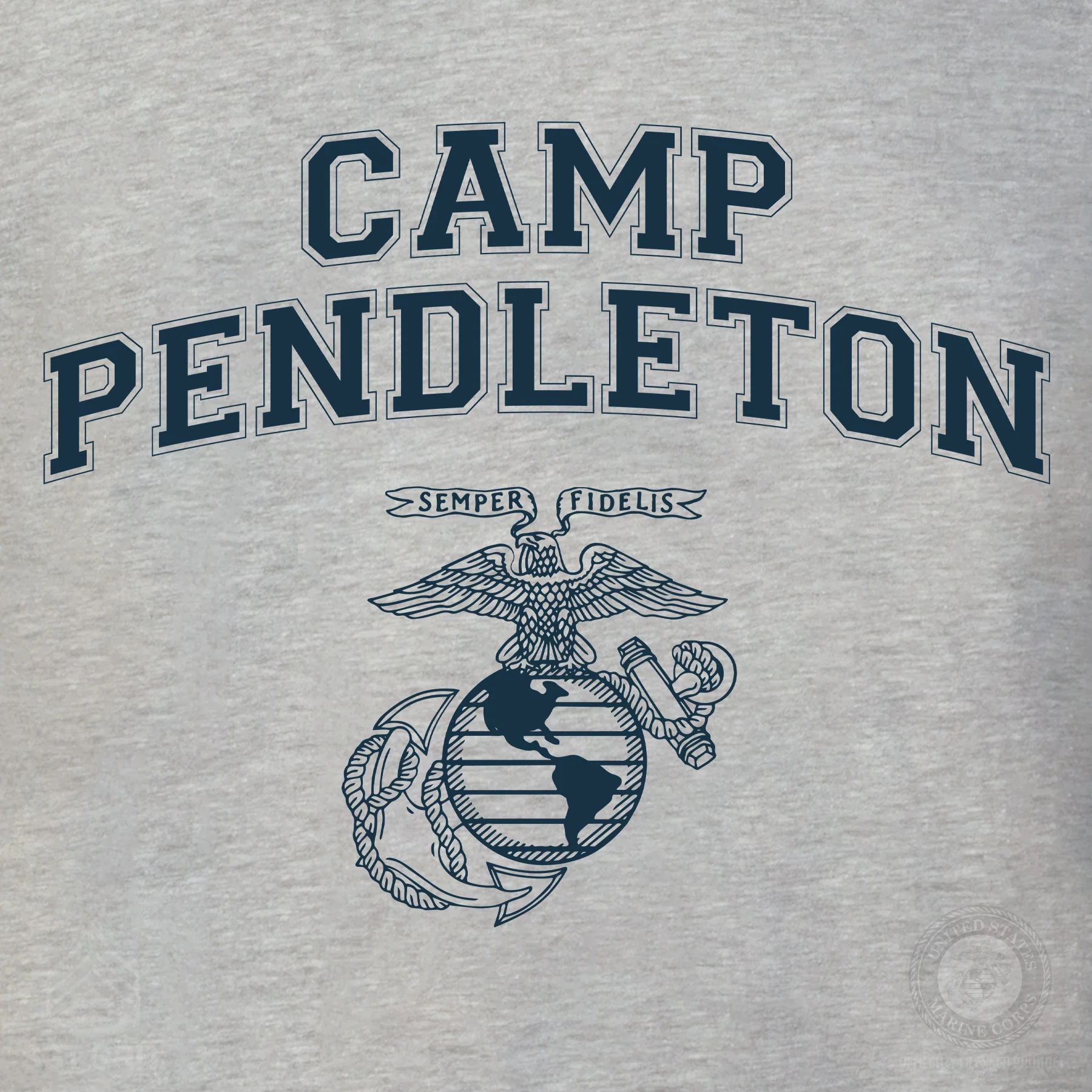 Marine Corps Base Collegiate EGA T-Shirt - Image 49