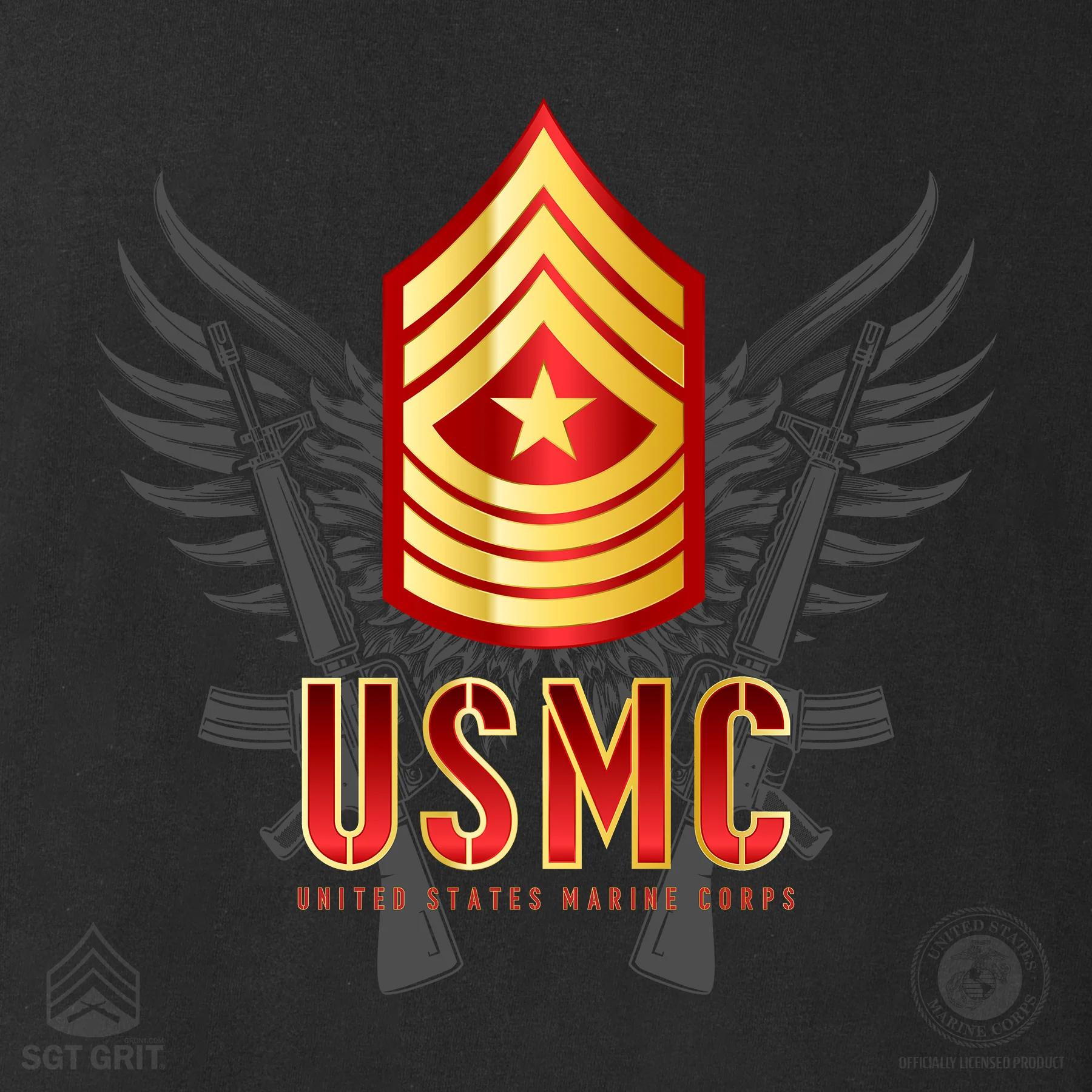 Personalized USMC Rank T-Shirt - Image 5