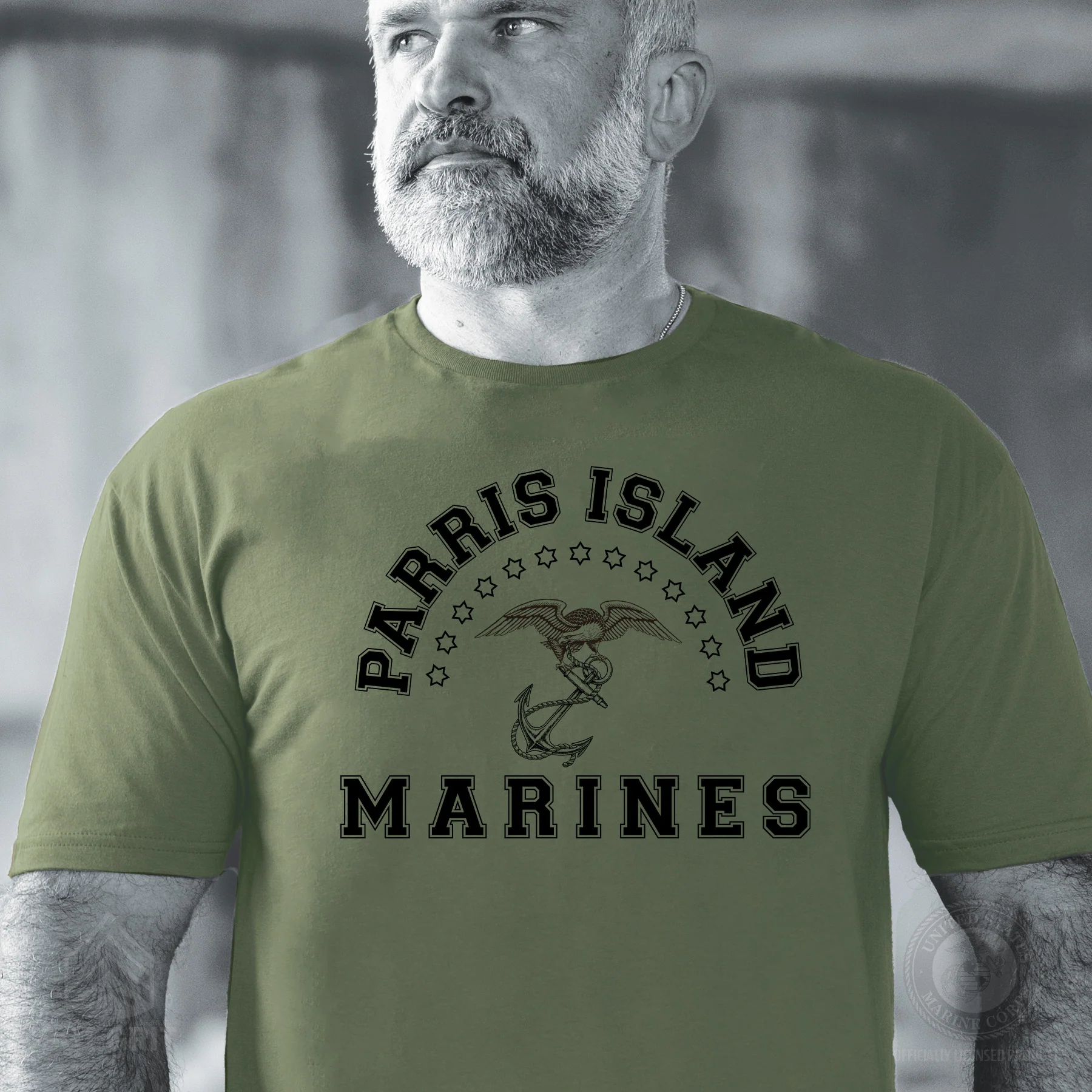 MCRD Vintage Eagle & Anchor T-Shirt - Image 2